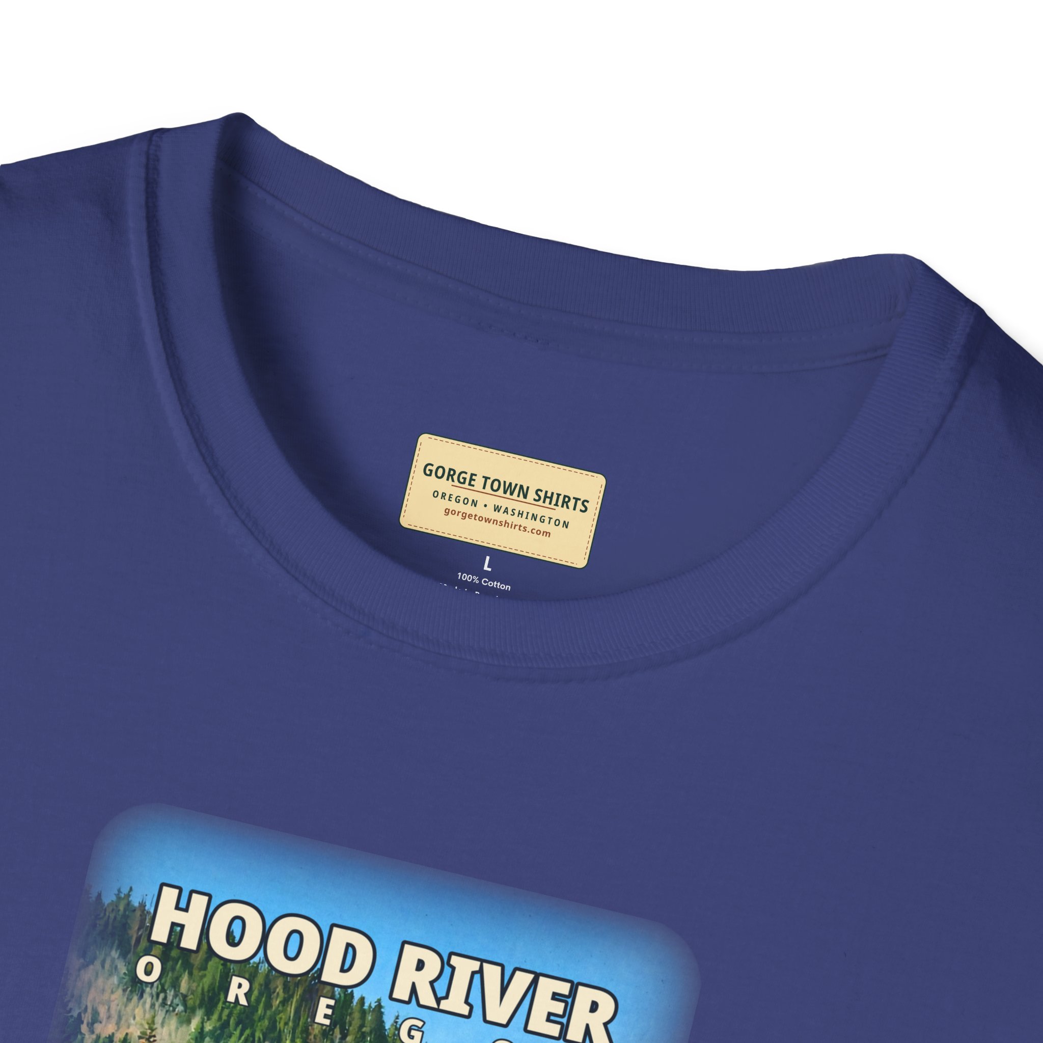 Hood River Oregon Angler T-Shirt - Image 38