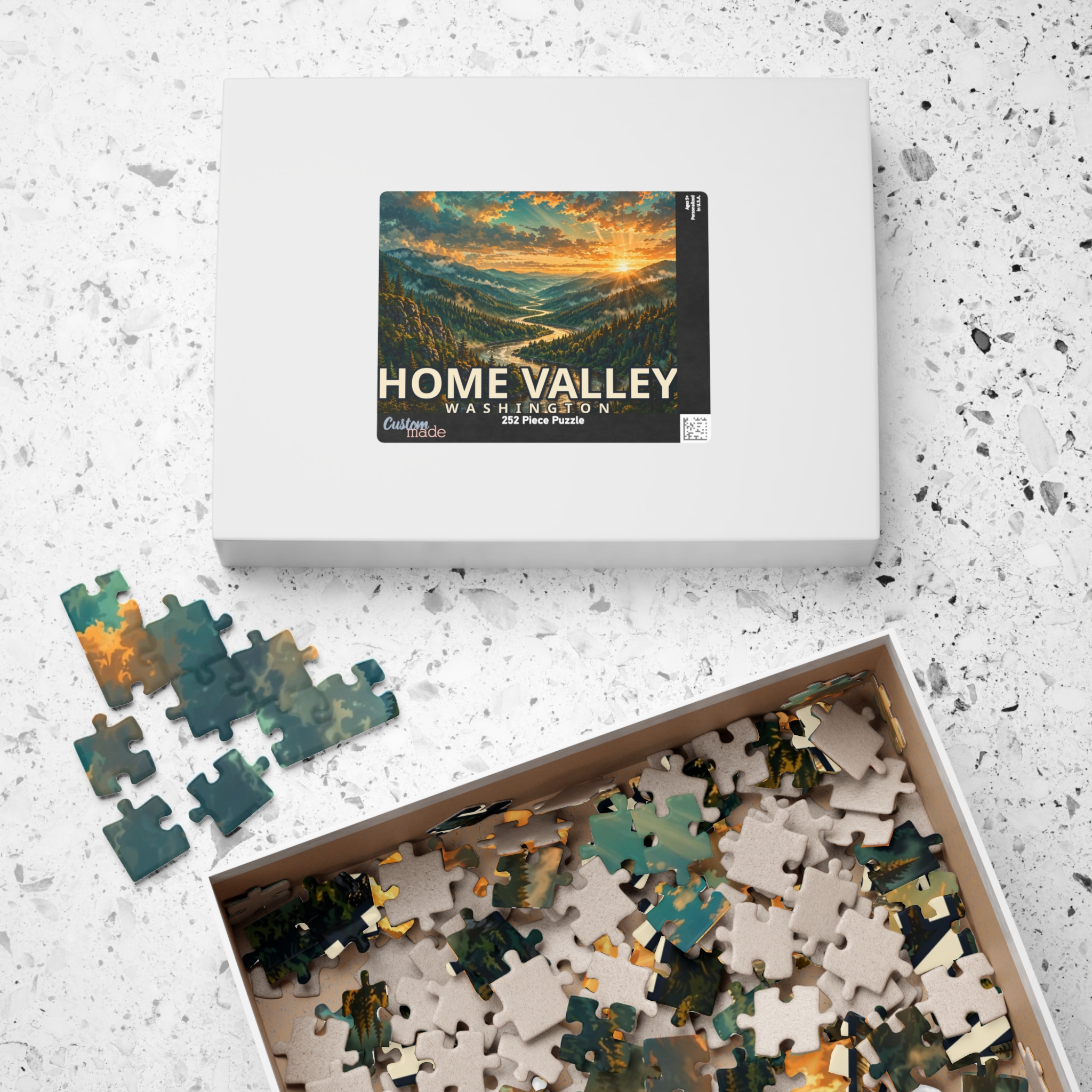 Home Valley Washington Jigsaw Puzzle – Epic Hour Graphic - Image 8