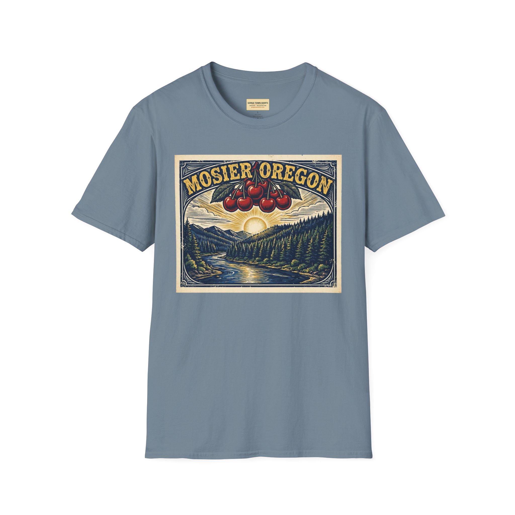 Mosier Oregon T-Shirt – Cherry Poster Graphic - Image 12