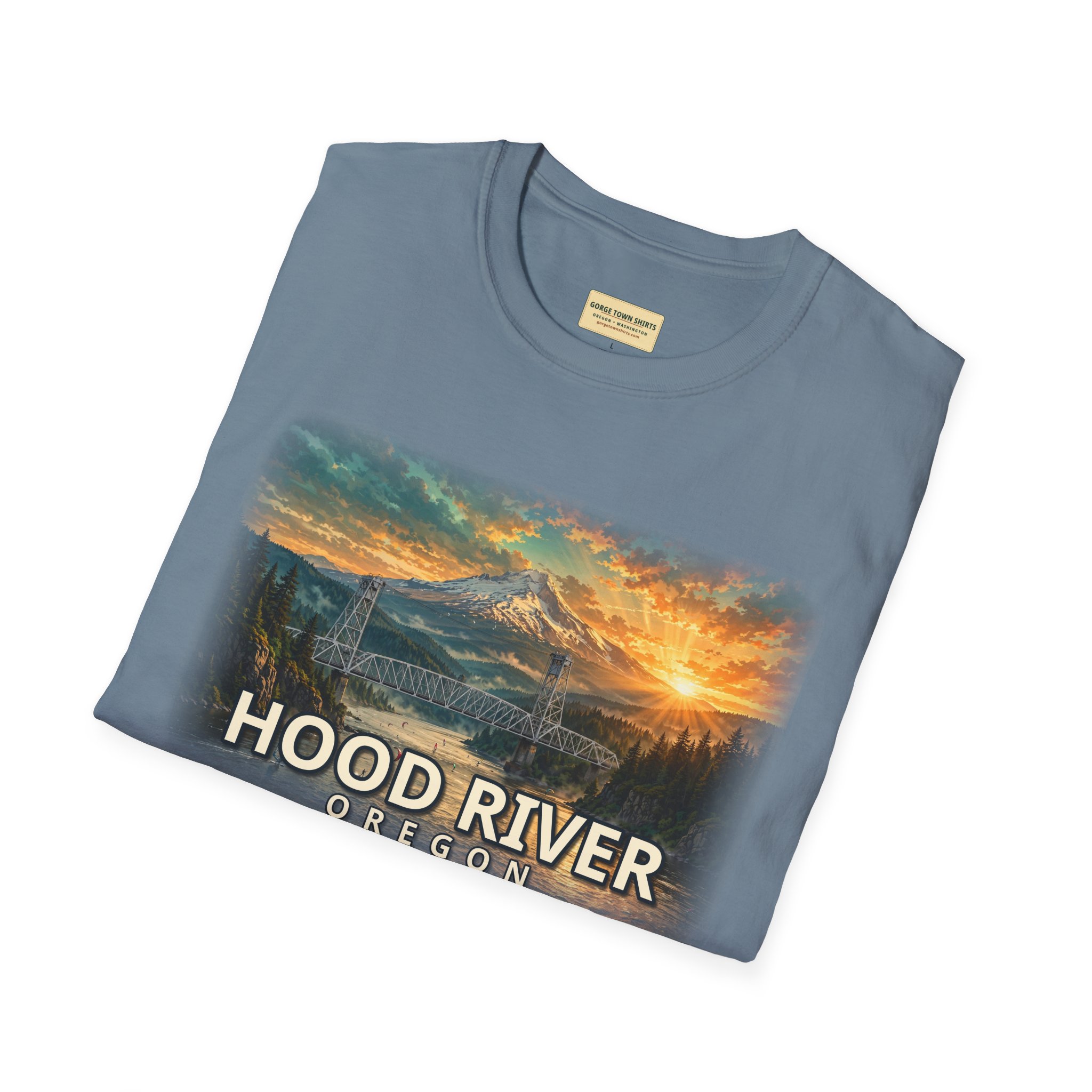 Hood River Oregon T-Shirt – Epic Hour Bridge Graphic - Image 36