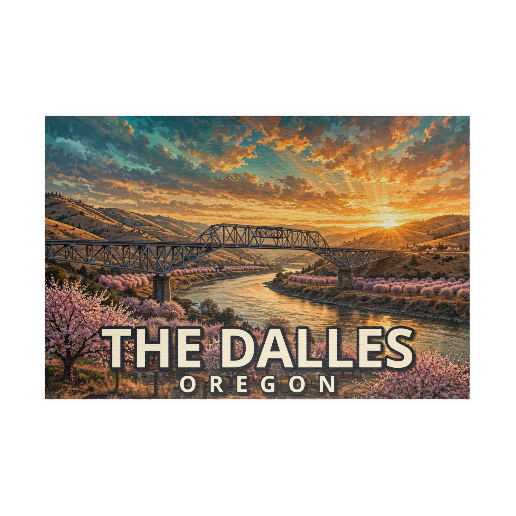 The Dalles Oregon Jigsaw Puzzle – Epic Hour Graphic - Image 13