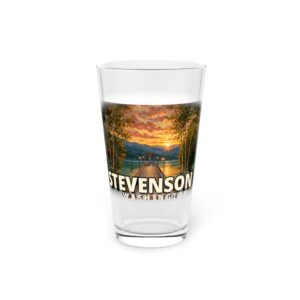 Stevenson Washington Pint Glass – Epic Hour Graphic