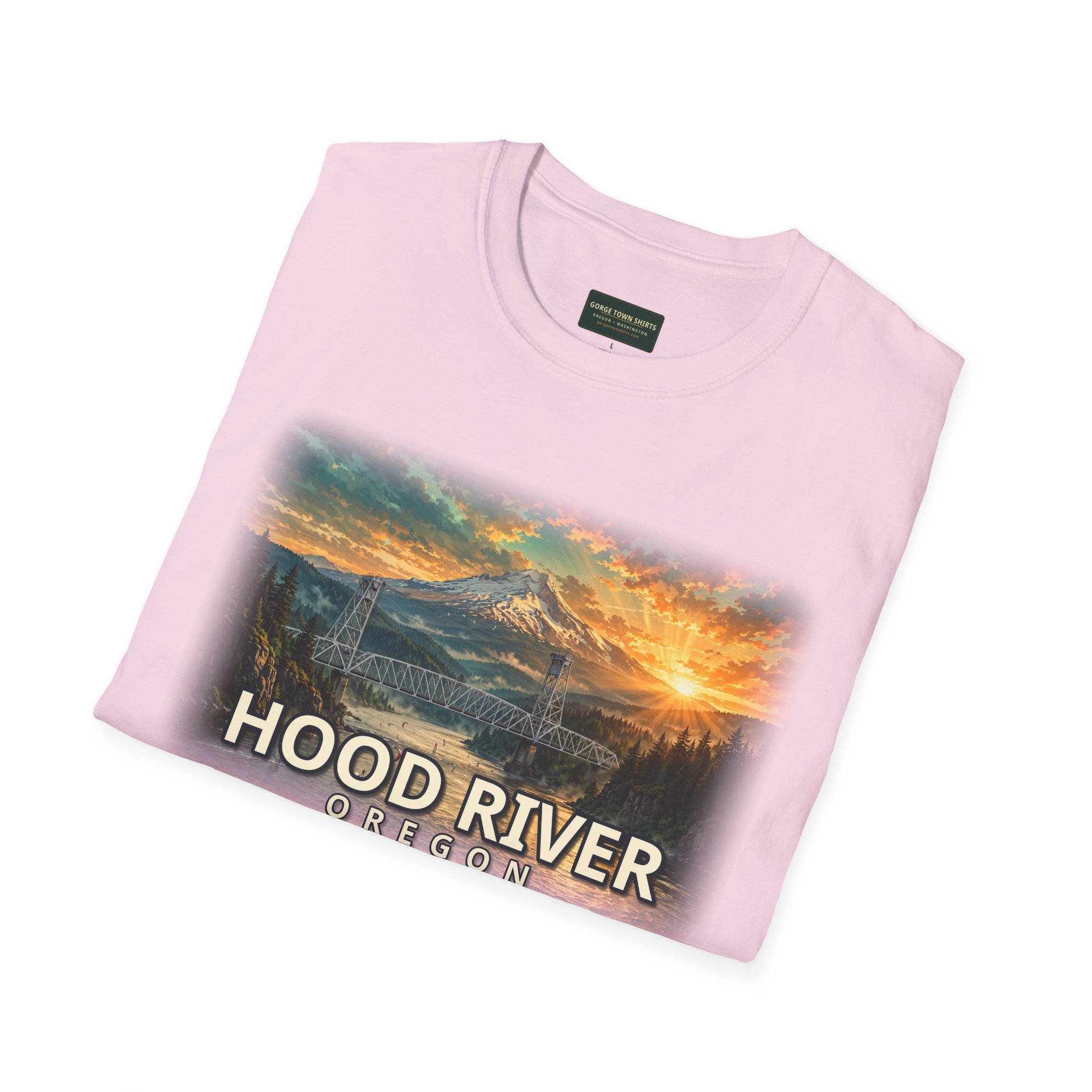 Hood River Oregon T-Shirt – Epic Hour Bridge Graphic - Image 48