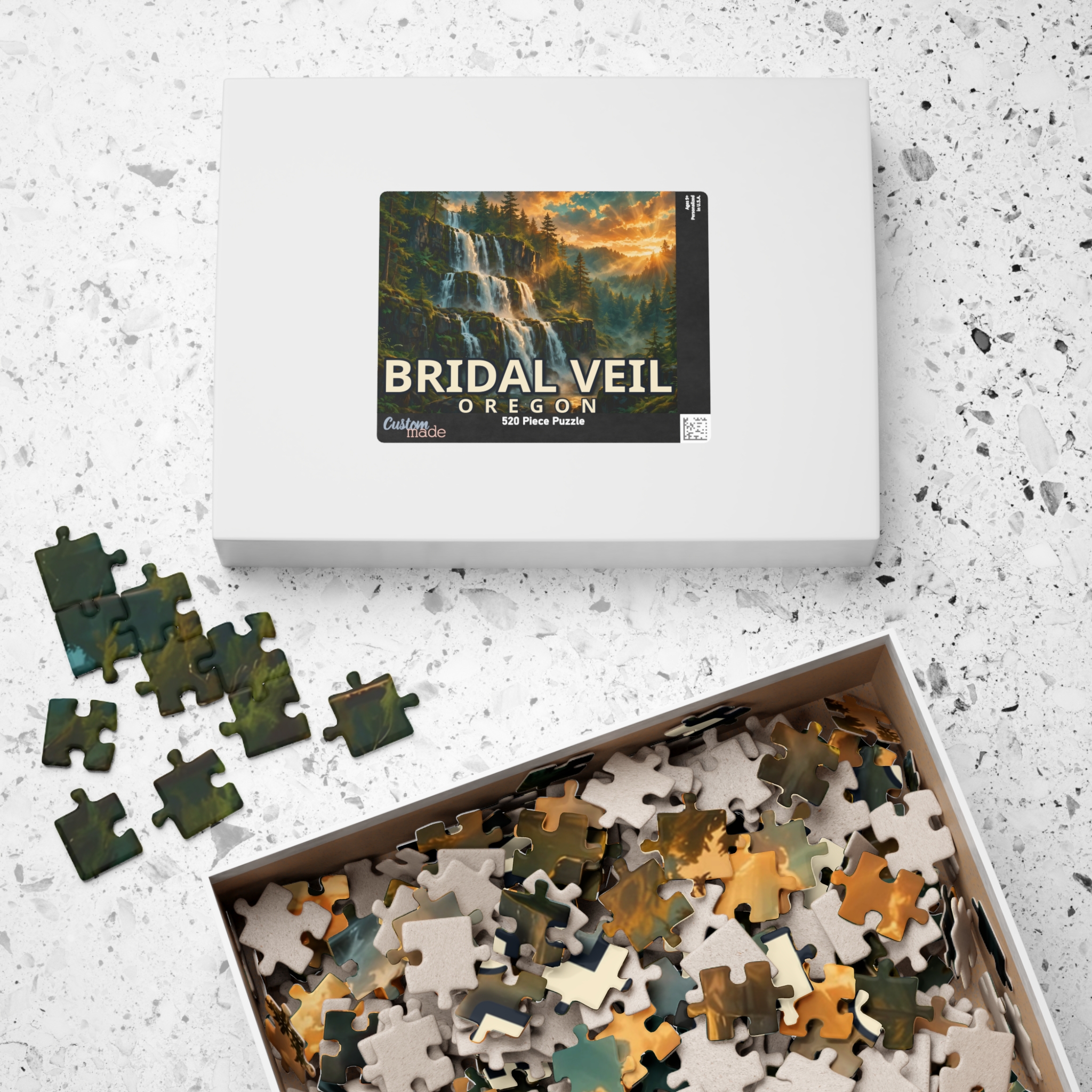 Bridal Veil Oregon Jigsaw Puzzle – Epic Hour Graphic - Image 12
