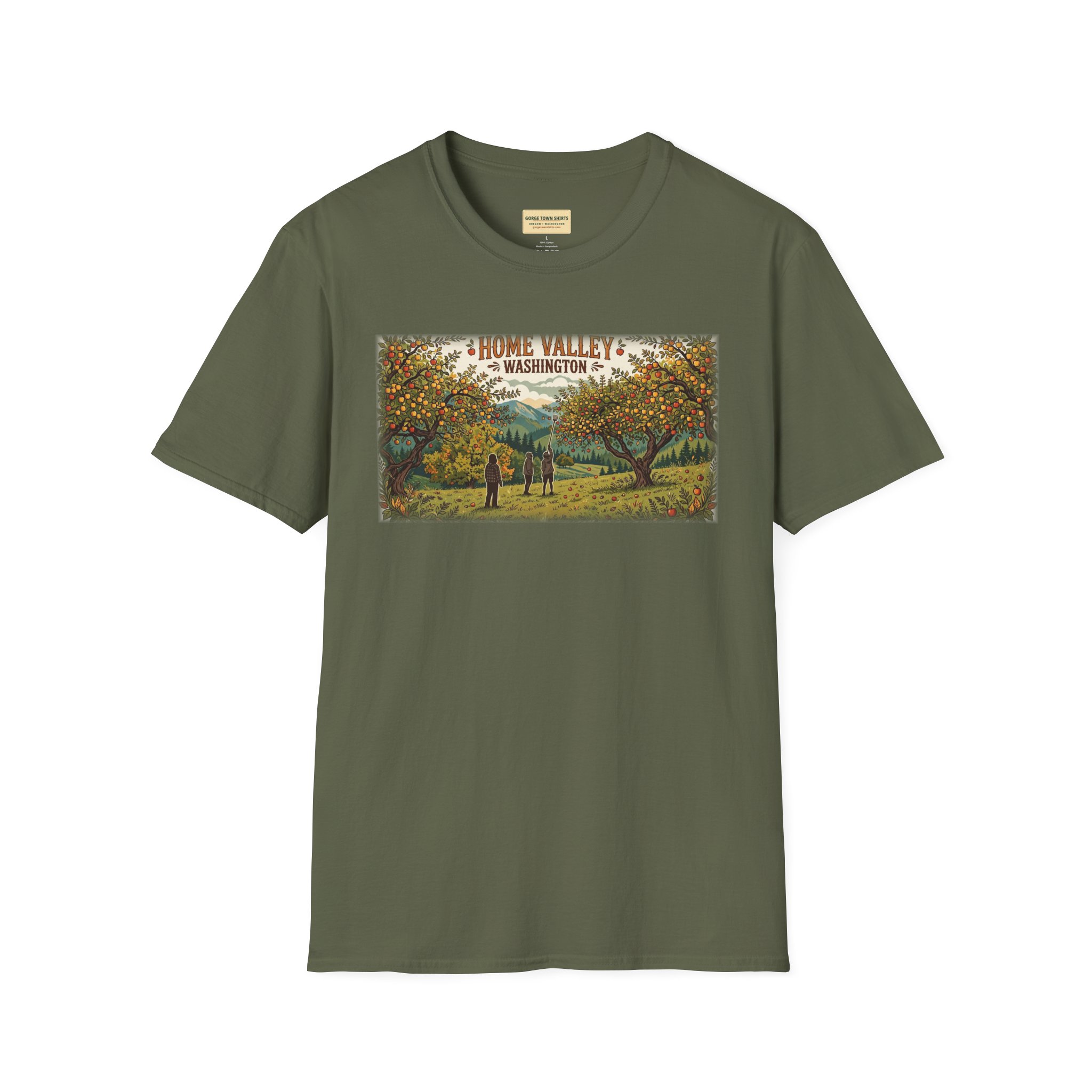 Home Valley Washington T-Shirt – Orchard Harvest Graphic - Image 7