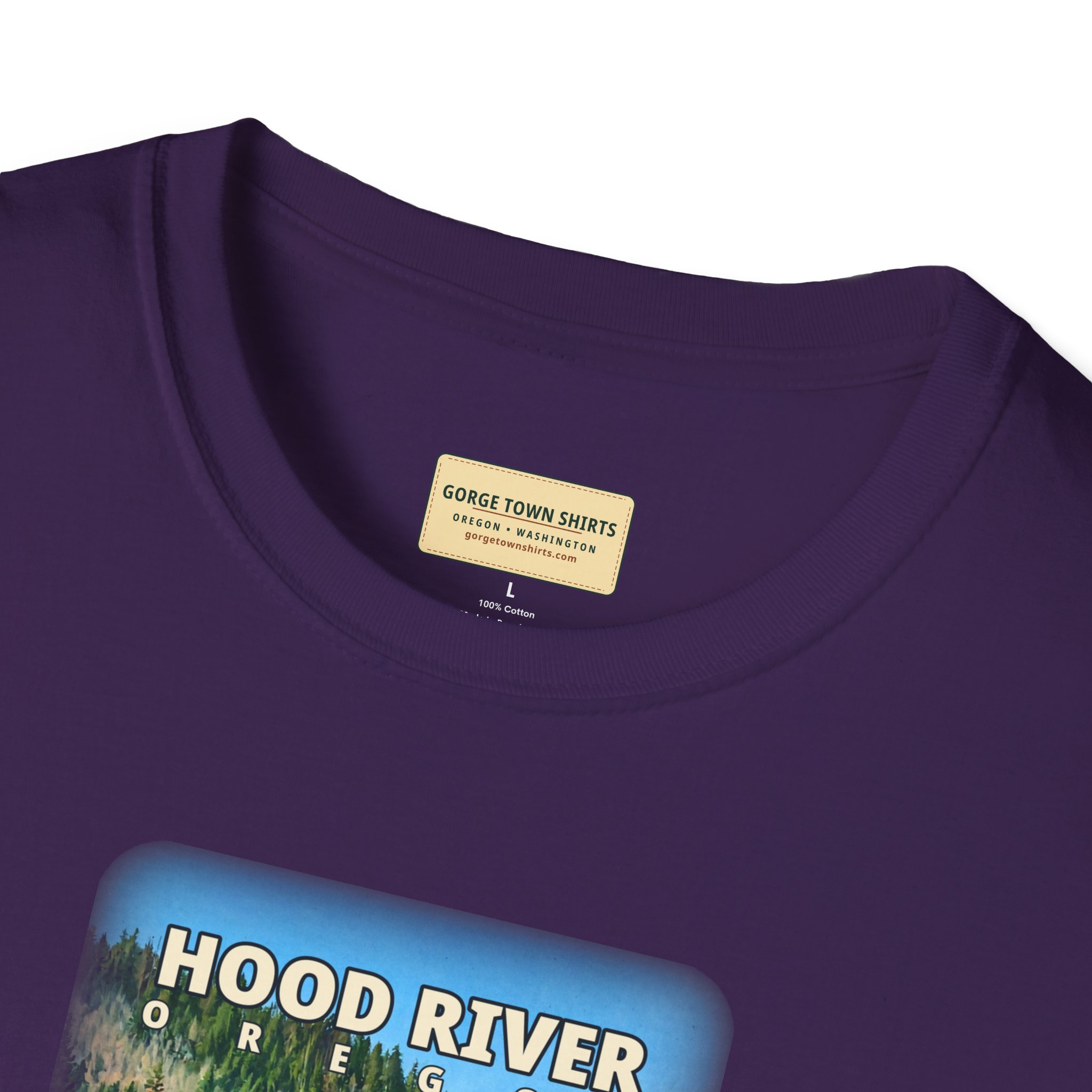Hood River Oregon Angler T-Shirt - Image 41