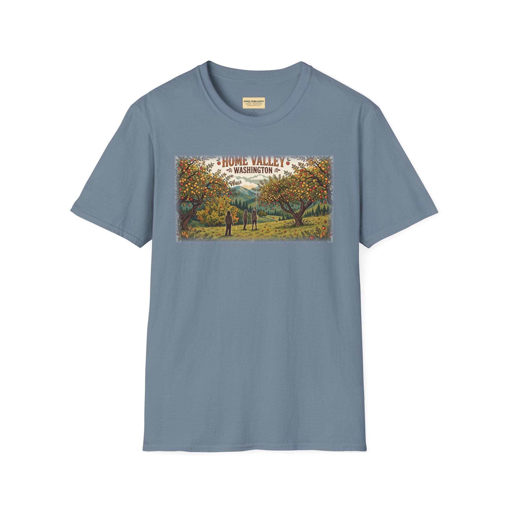 Home Valley Washington T-Shirt – Orchard Harvest Graphic - Image 12
