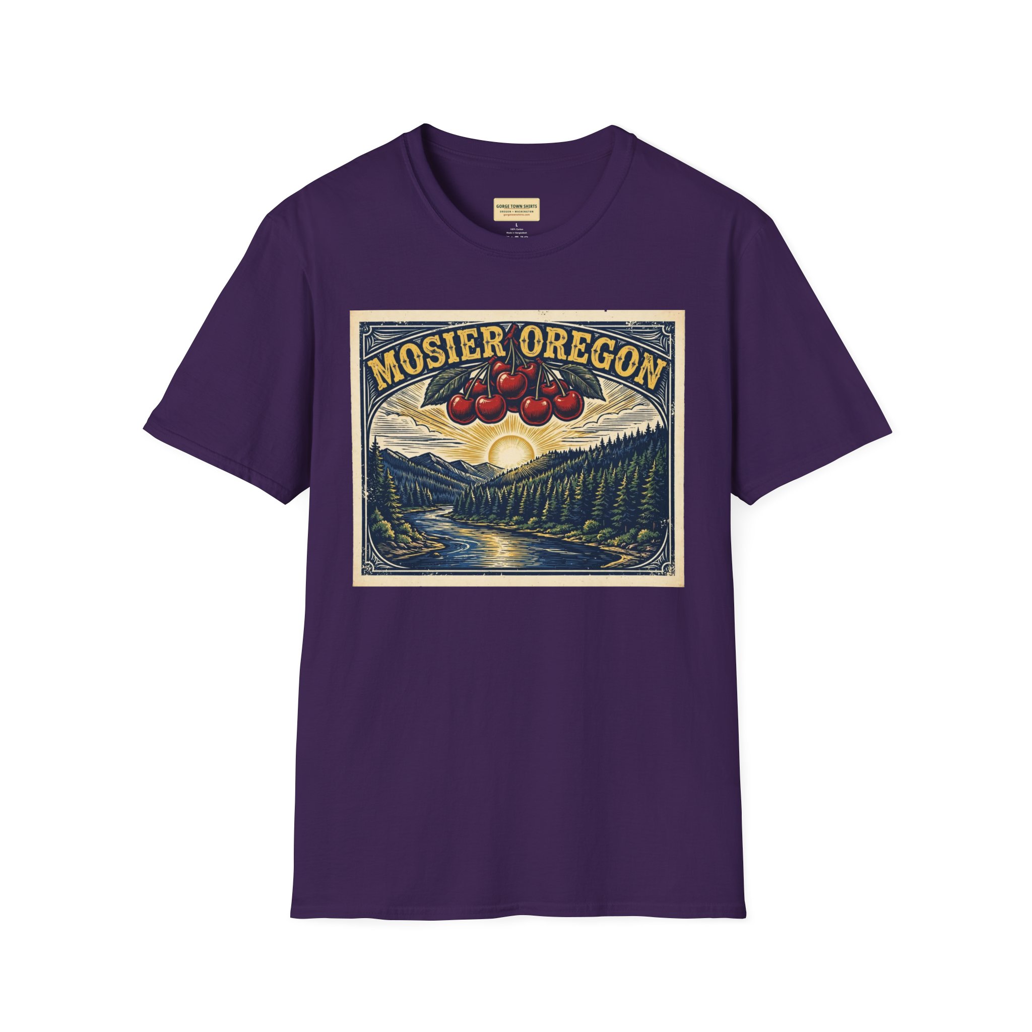 Mosier Oregon T-Shirt – Cherry Poster Graphic - Image 14