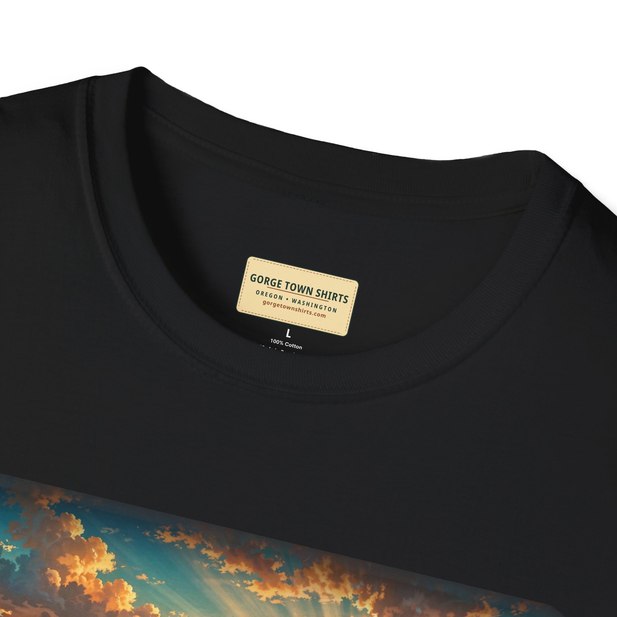 Dufur Oregon T-Shirt – Epic Hour Wheat Fields Mount Hood Graphic - Image 5