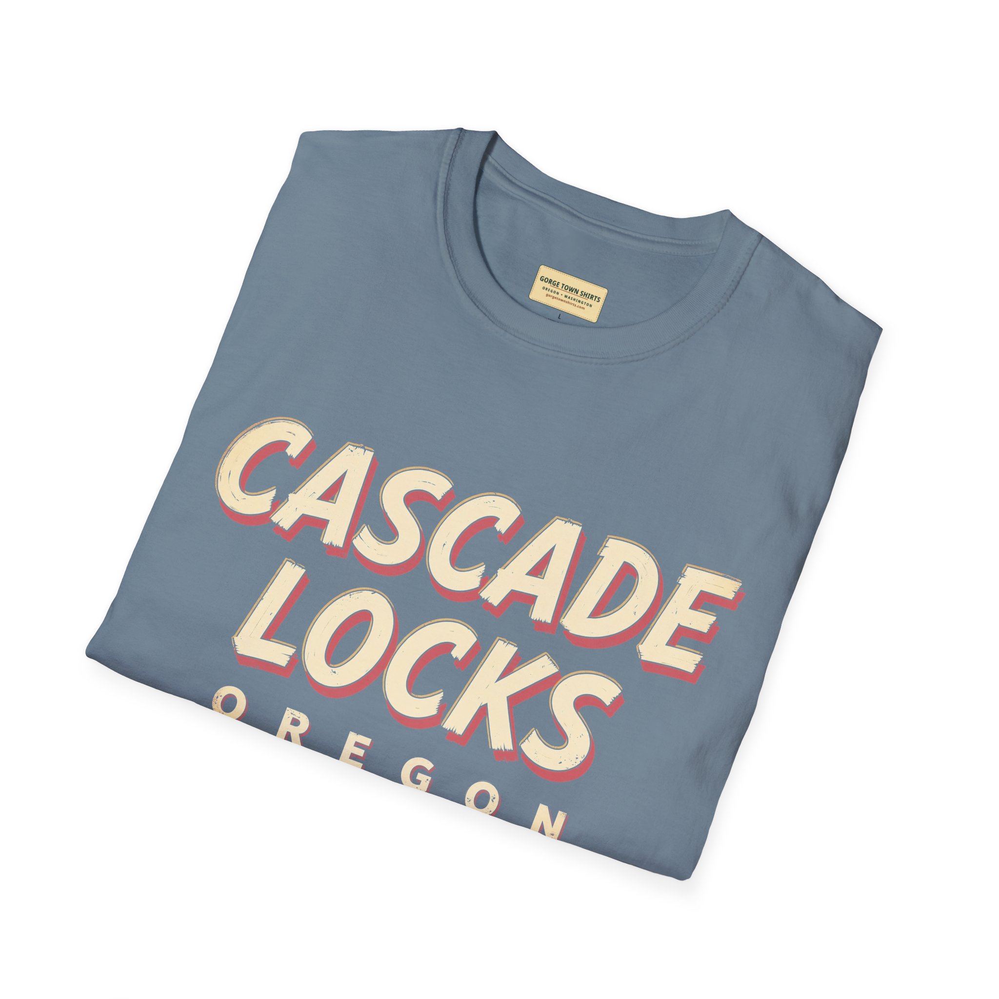 Cascade Locks Oregon Americana T-Shirt - Image 35