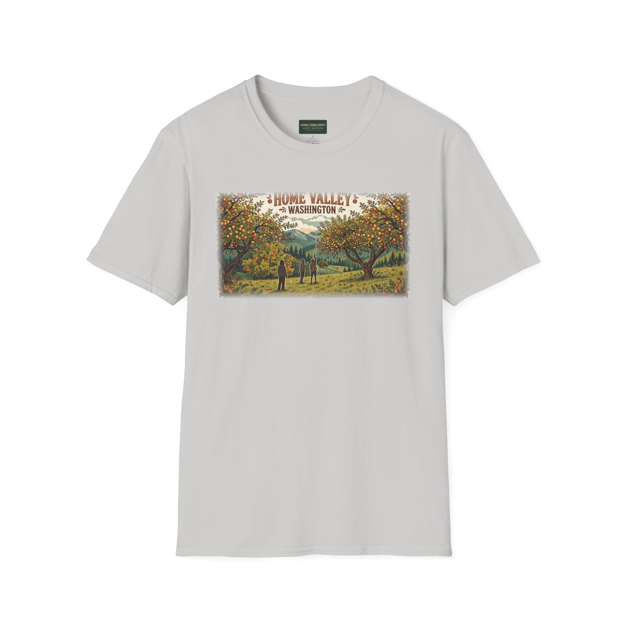Home Valley Washington T-Shirt – Orchard Harvest Graphic - Image 4
