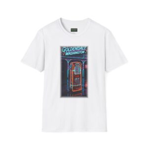 Goldendale Washington T-Shirt – Neon Gas Pump Graphic