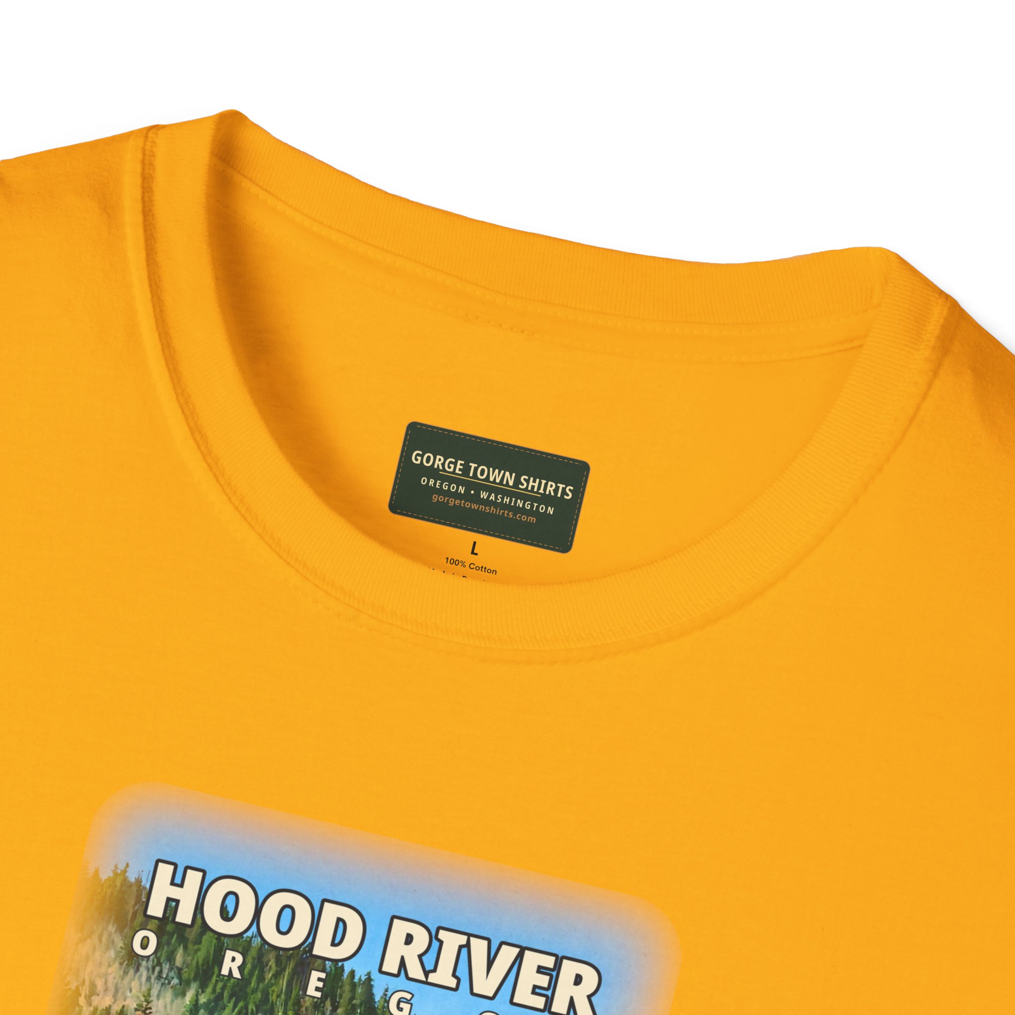 Hood River Oregon Angler T-Shirt - Image 14