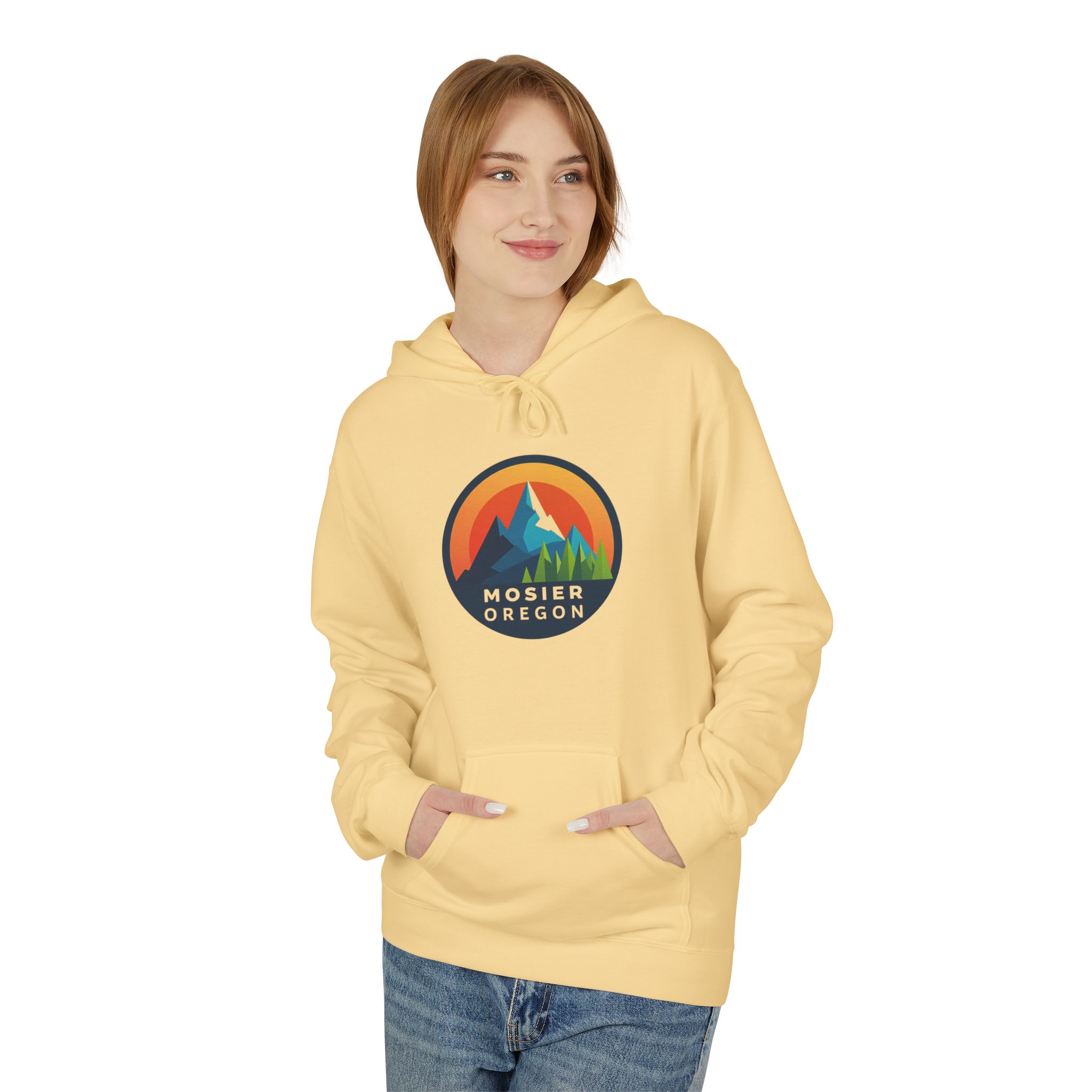 Mosier Oregon Mountain Hoodie — Retro Sunset Outdoor Pullover - Image 19