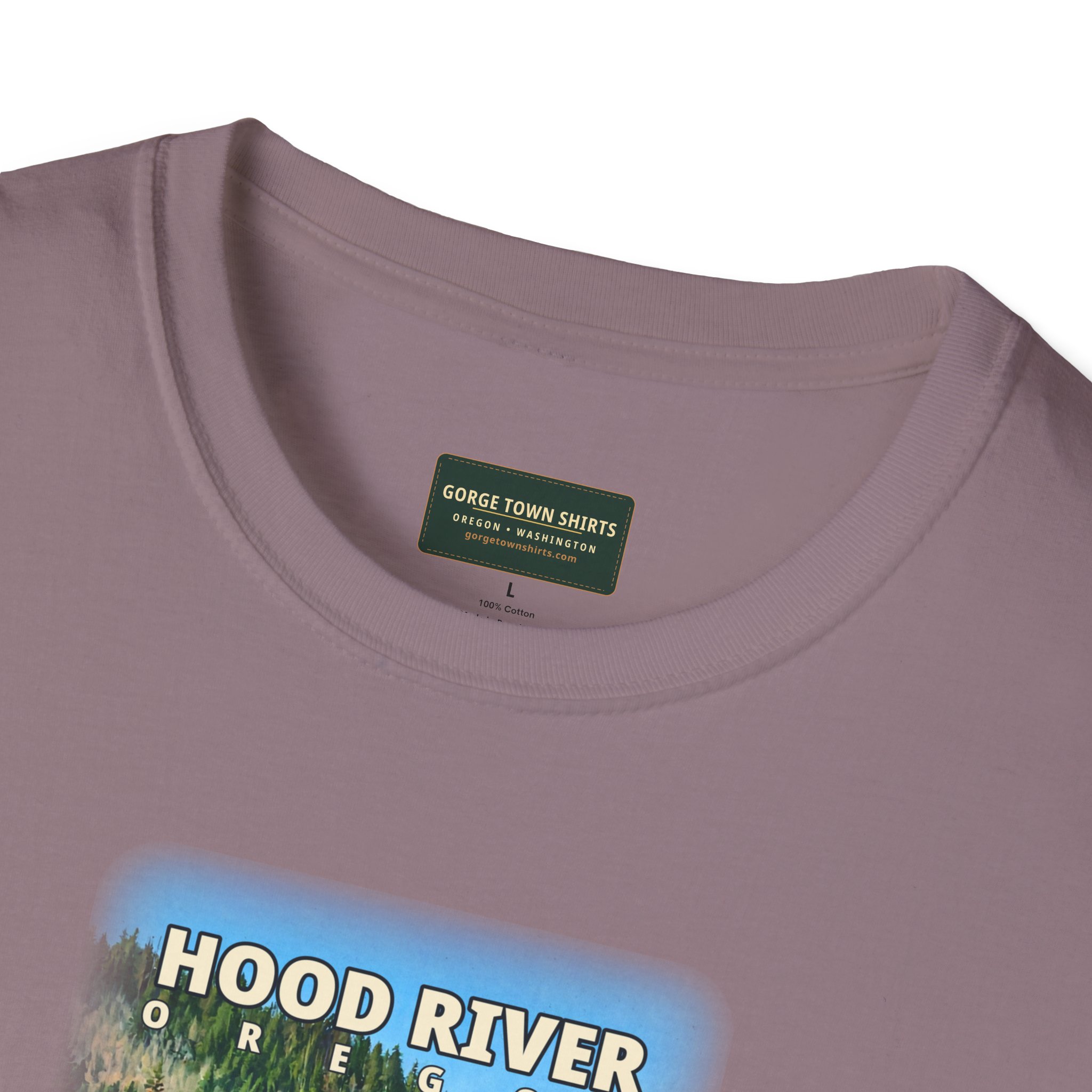 Hood River Oregon Angler T-Shirt - Image 44