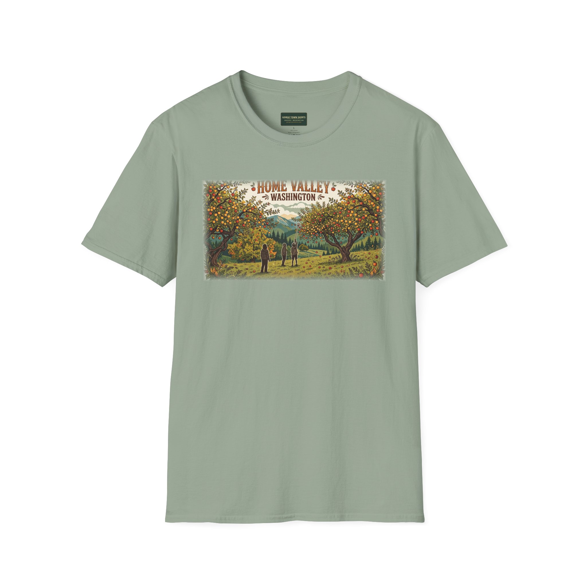 Home Valley Washington T-Shirt – Orchard Harvest Graphic - Image 8