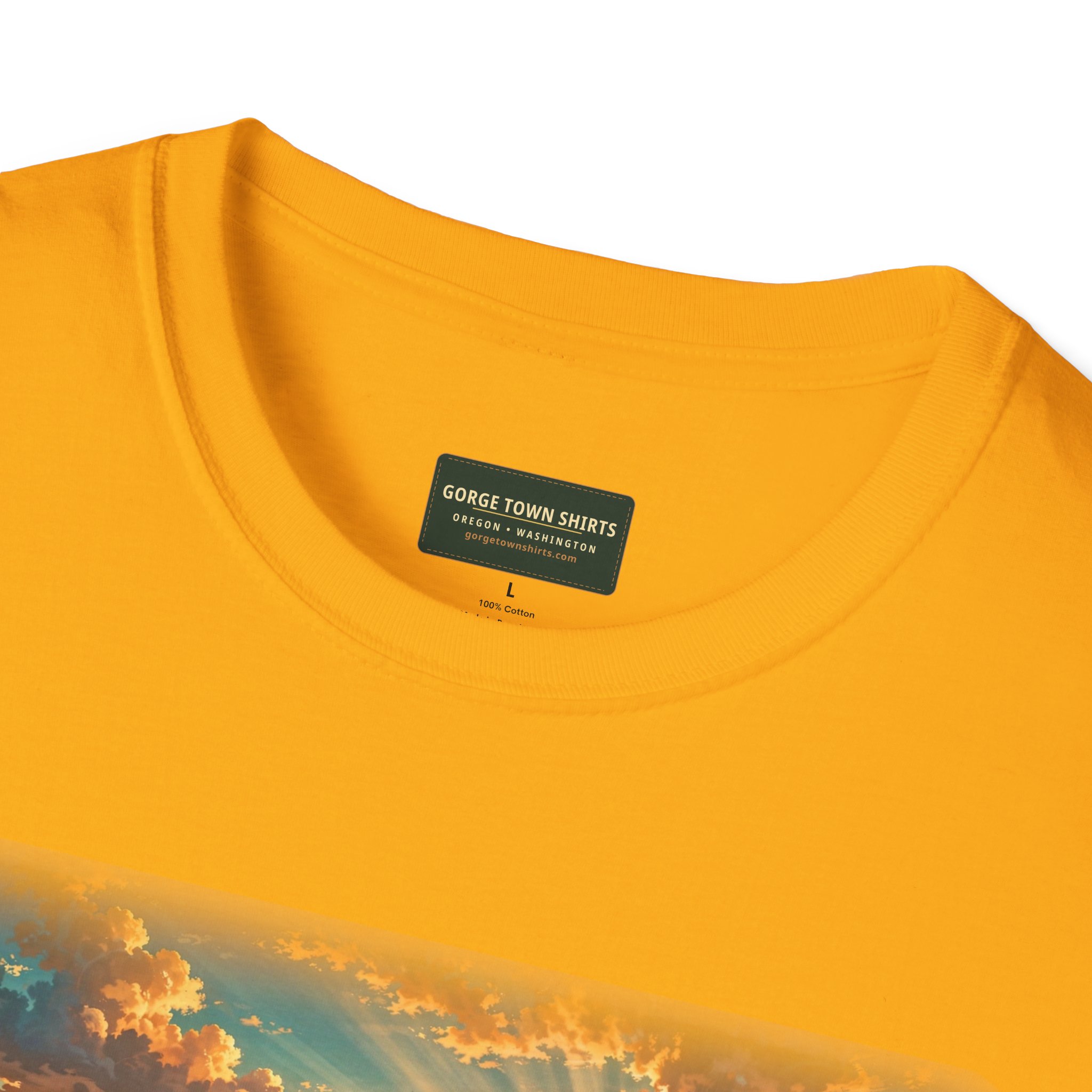 Dufur Oregon T-Shirt – Epic Hour Wheat Fields Mount Hood Graphic - Image 14