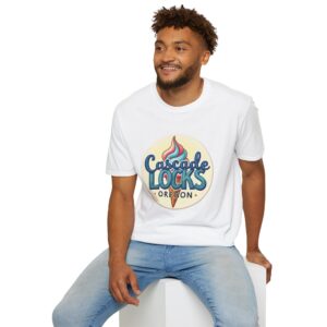 Cascade Locks Oregon Ice Cream Graphic T-Shirt
