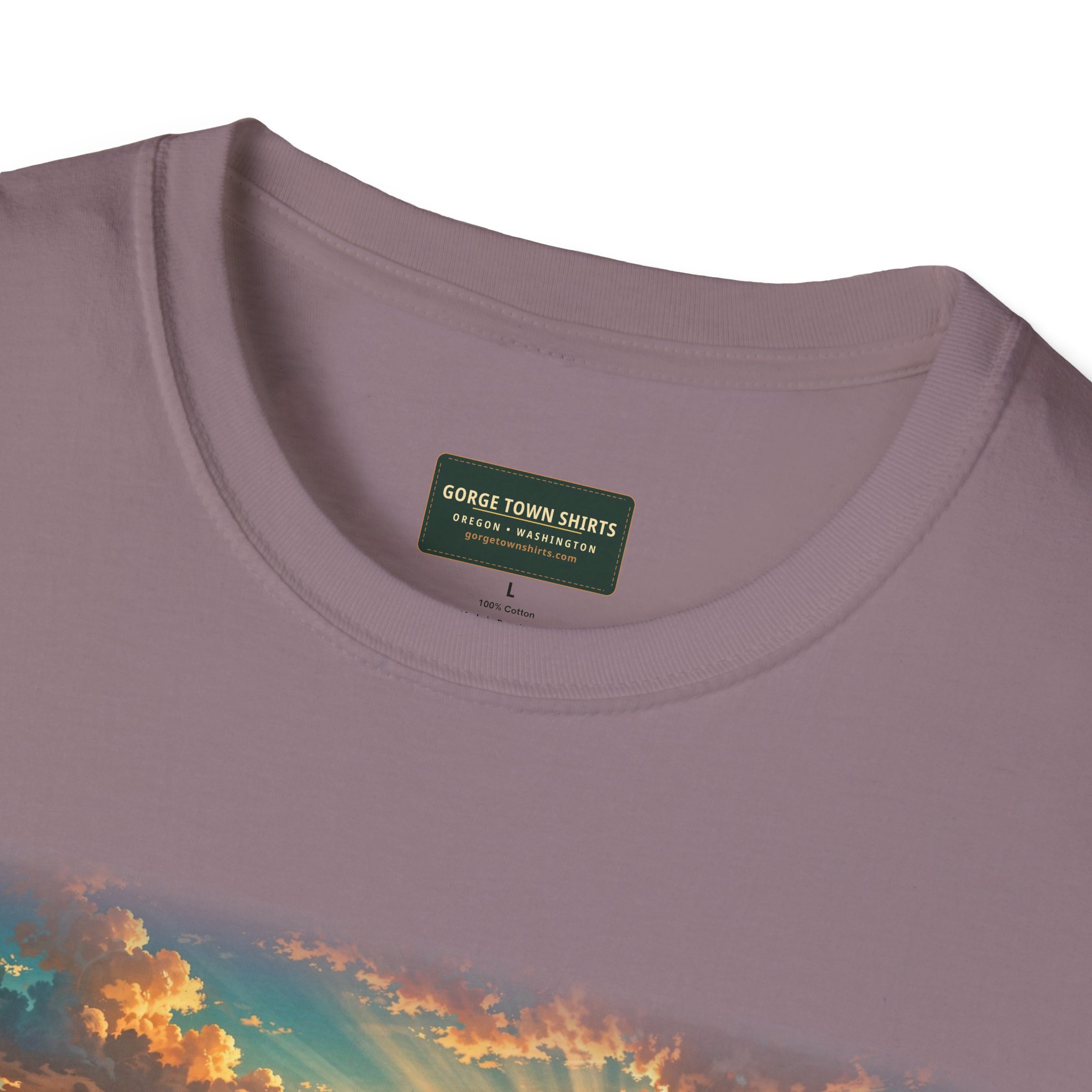Dufur Oregon T-Shirt – Epic Hour Wheat Fields Mount Hood Graphic - Image 44