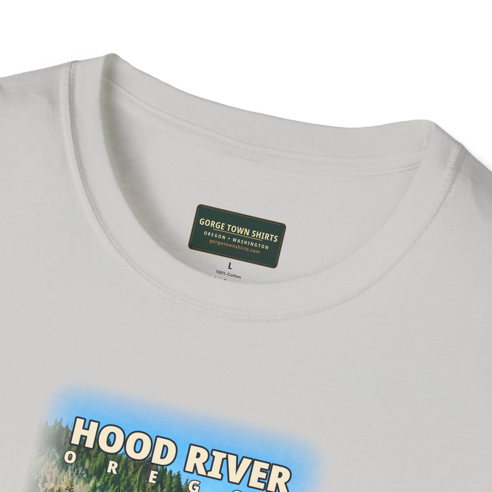 Hood River Oregon Angler T-Shirt - Image 11