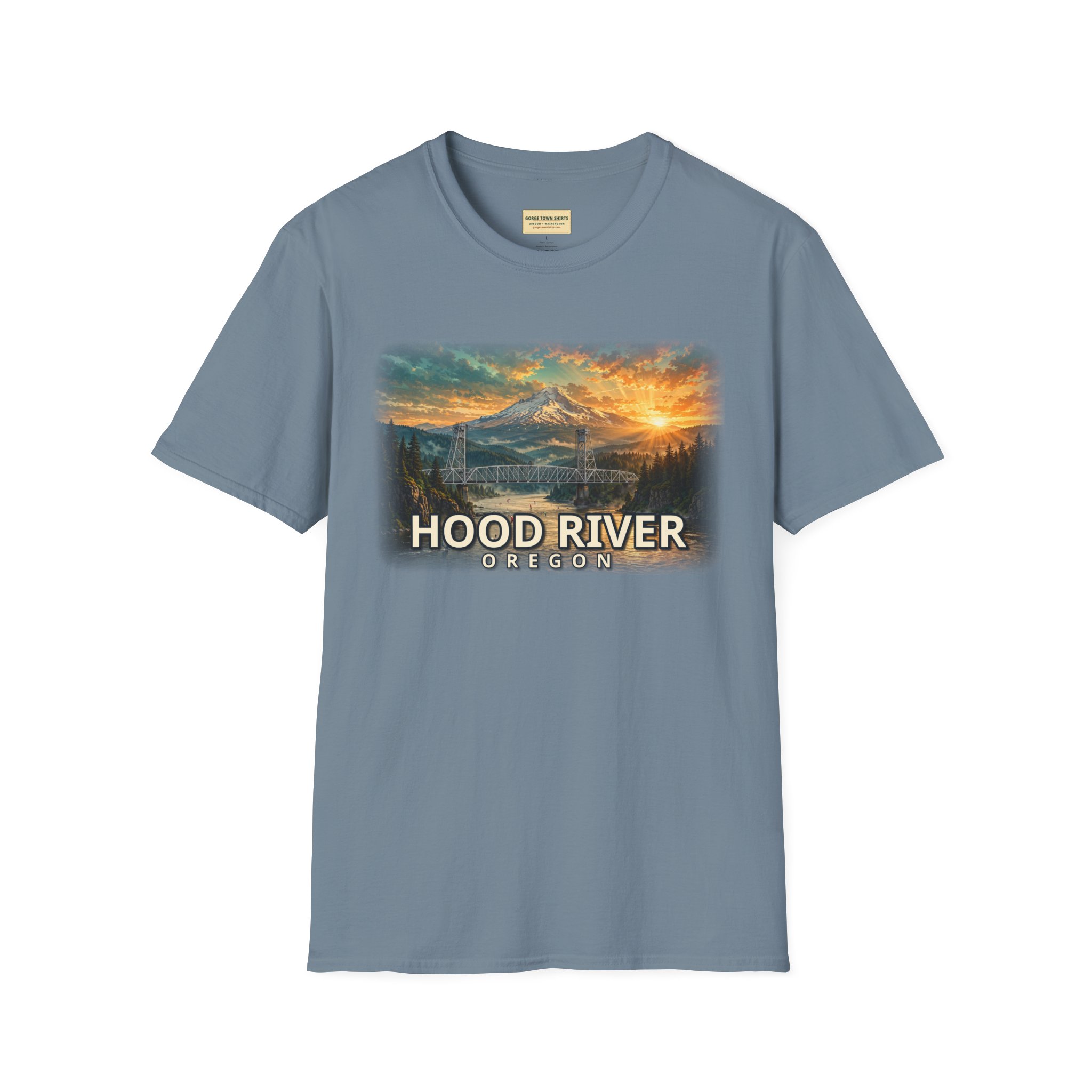 Hood River Oregon T-Shirt – Epic Hour Bridge Graphic - Image 34
