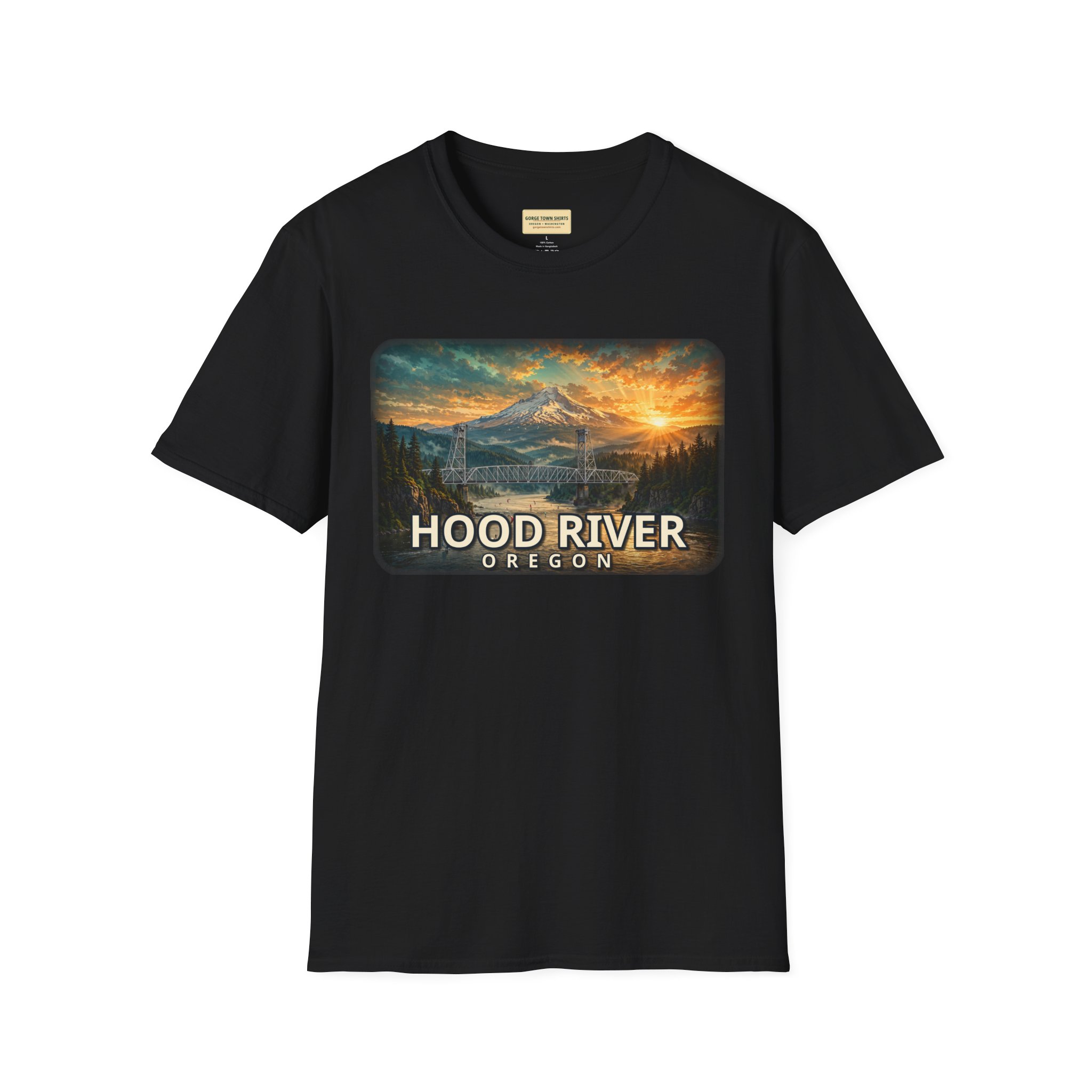Hood River Oregon T-Shirt – Epic Hour Bridge Graphic - Image 4