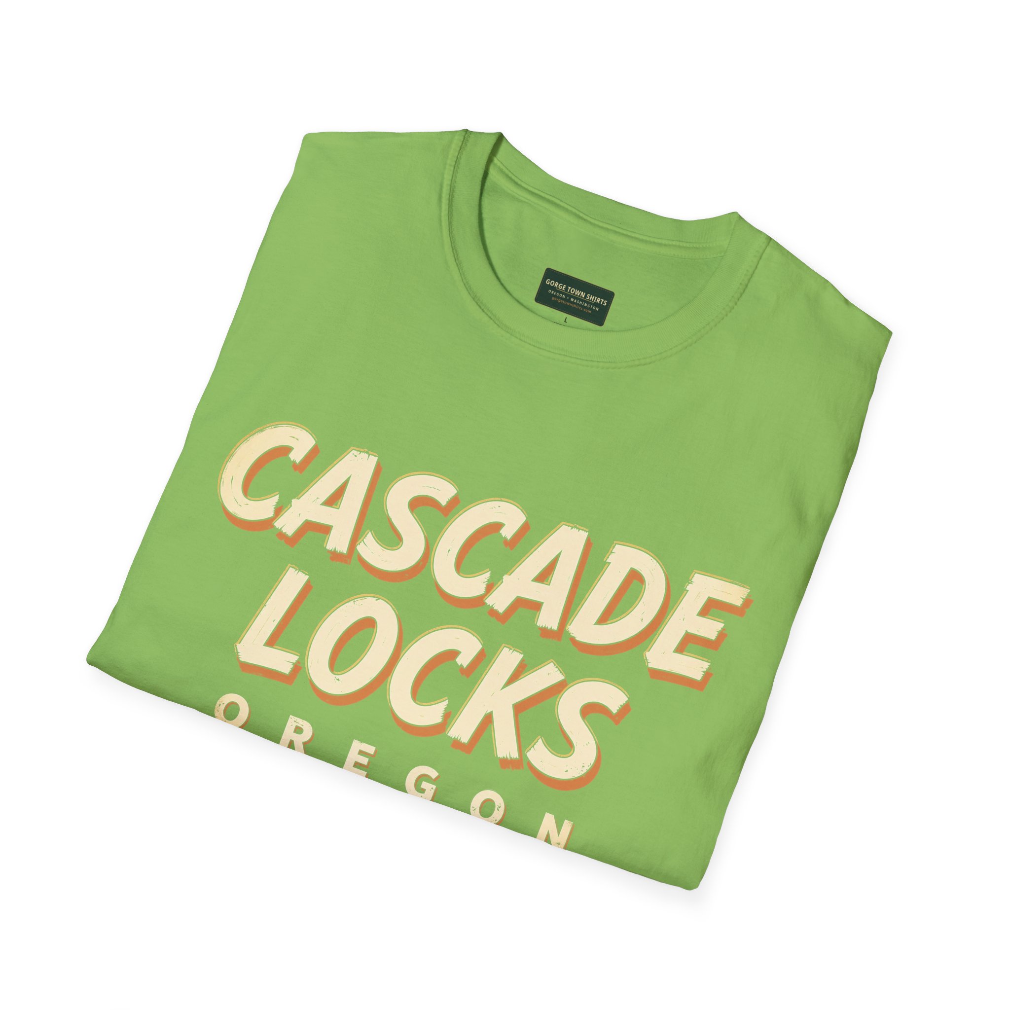 Cascade Locks Oregon Americana T-Shirt - Image 26