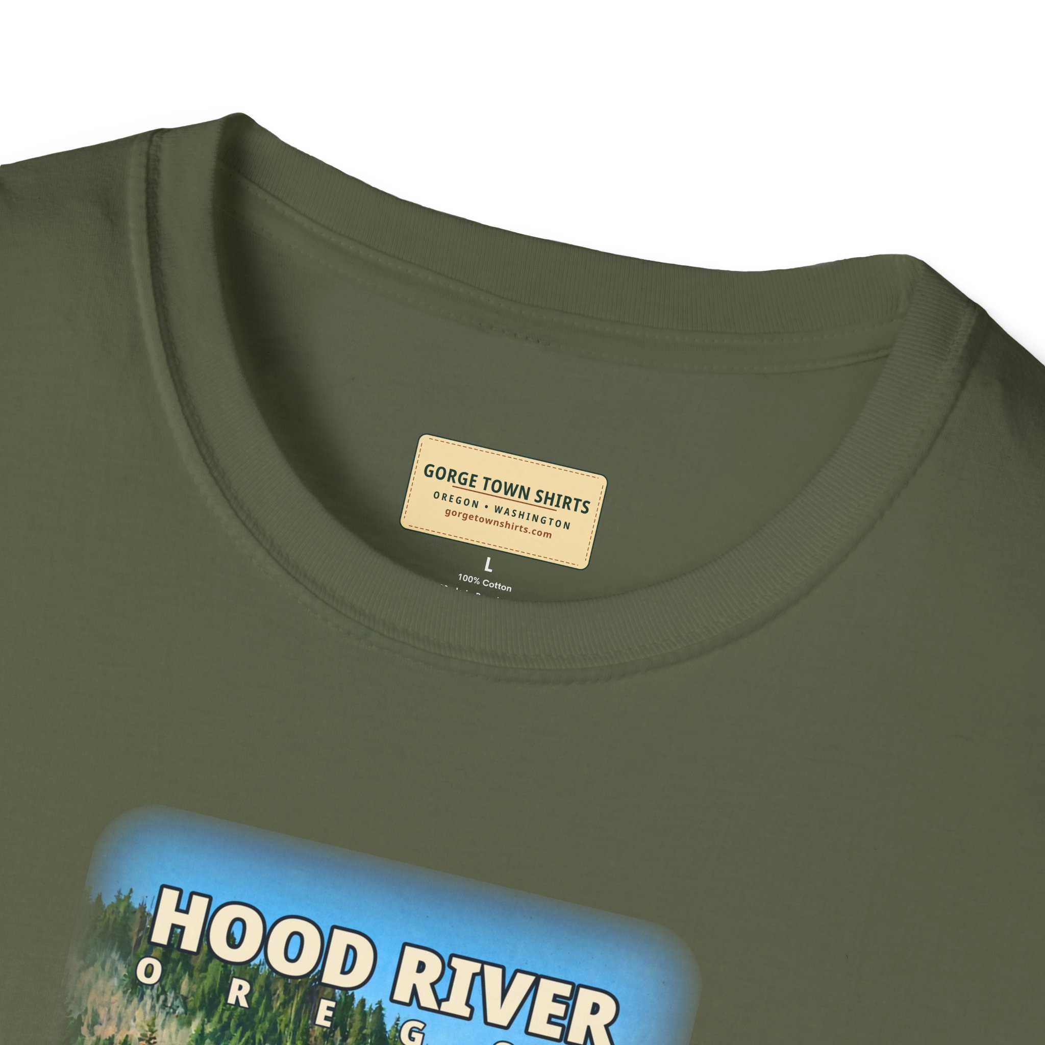 Hood River Oregon Angler T-Shirt - Image 20