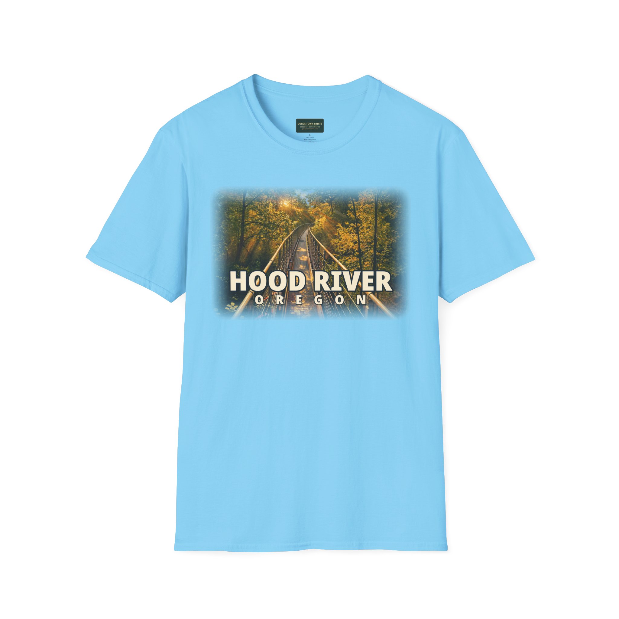 Hood River Oregon T-Shirt – Epic Hour Footbridge Graphic - Image 11