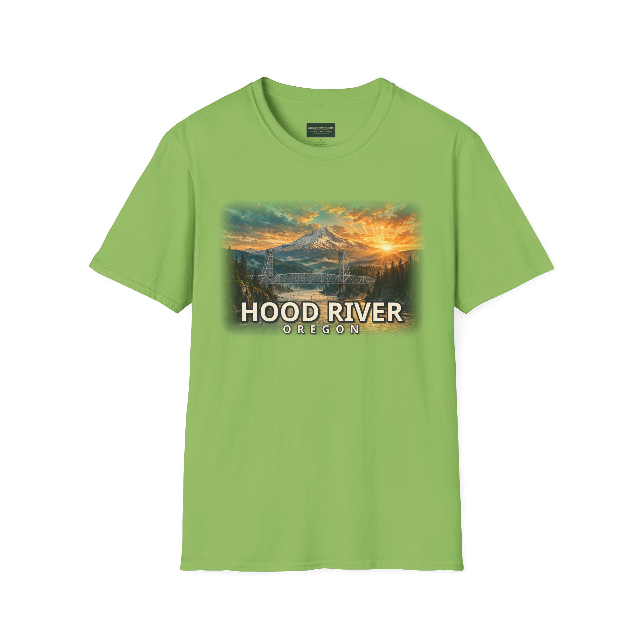 Hood River Oregon T-Shirt – Epic Hour Bridge Graphic - Image 25