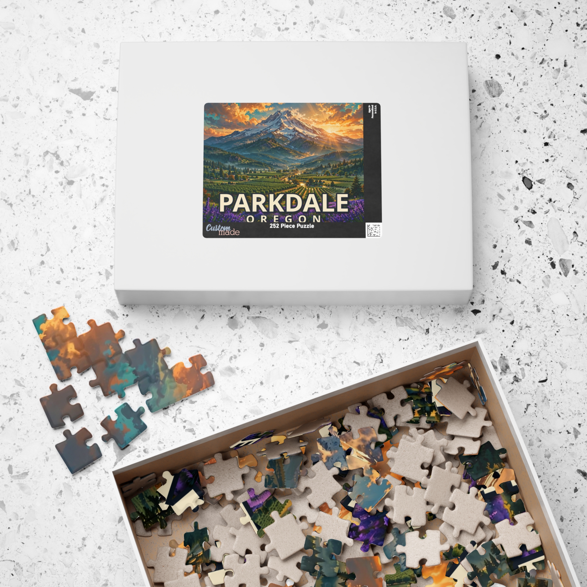 Parkdale Oregon Jigsaw Puzzle – Epic Hour Graphic - Image 8