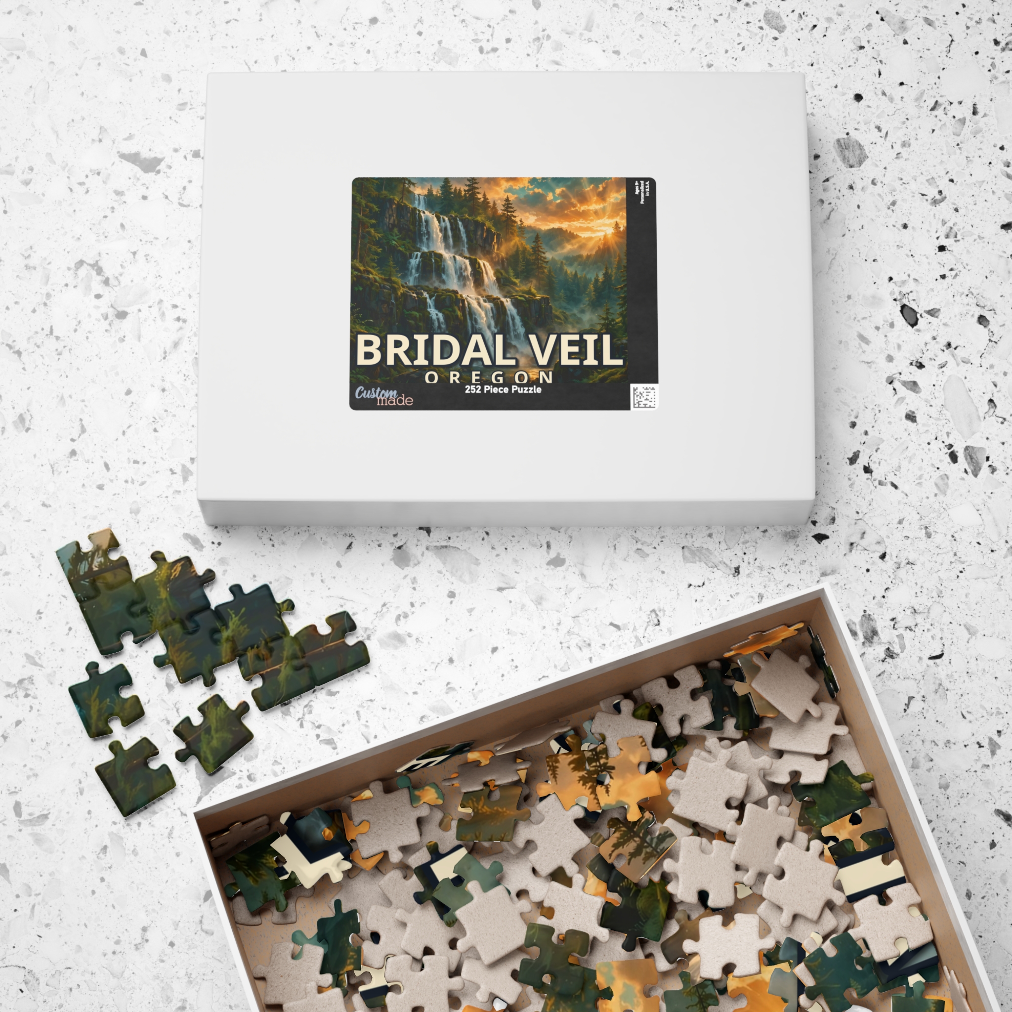 Bridal Veil Oregon Jigsaw Puzzle – Epic Hour Graphic - Image 8