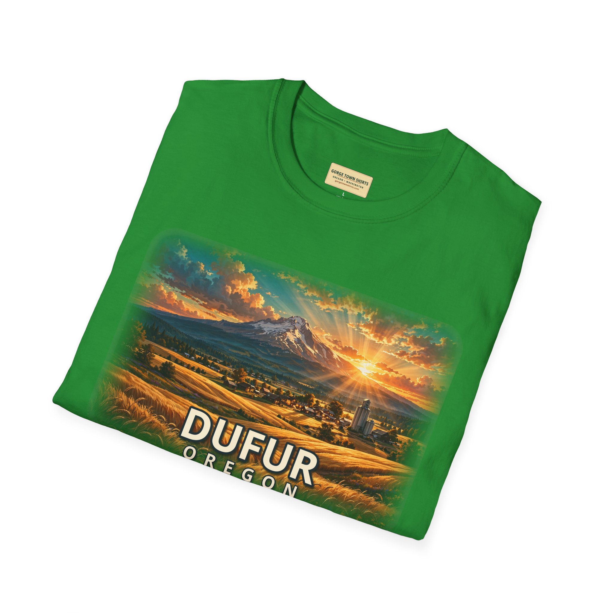 Dufur Oregon T-Shirt – Epic Hour Wheat Fields Mount Hood Graphic - Image 30
