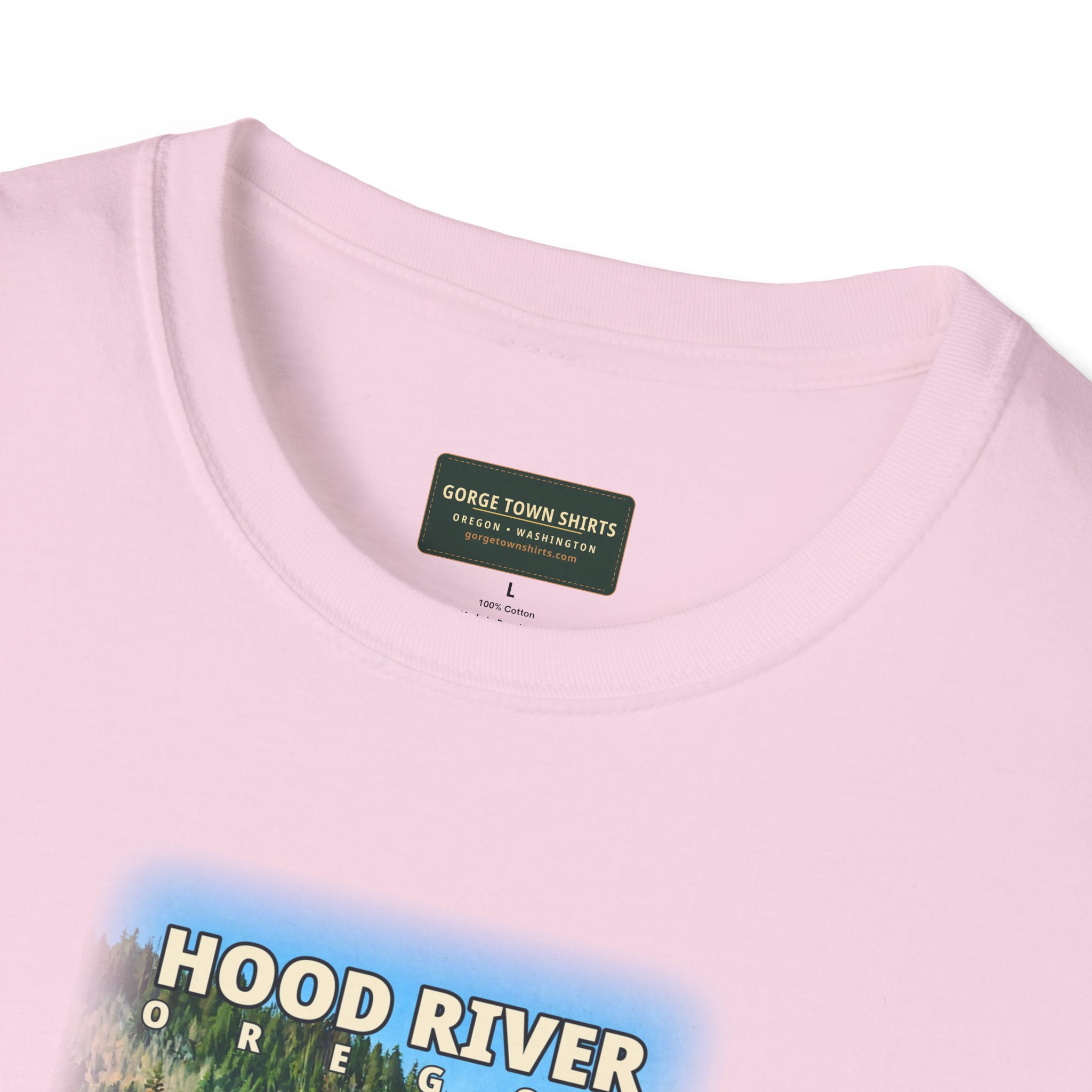Hood River Oregon Angler T-Shirt - Image 47