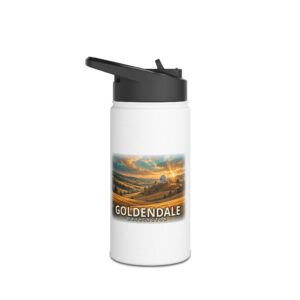 Goldendale Washington Stainless Steel Water Bottle – Epic Hour Graphic
