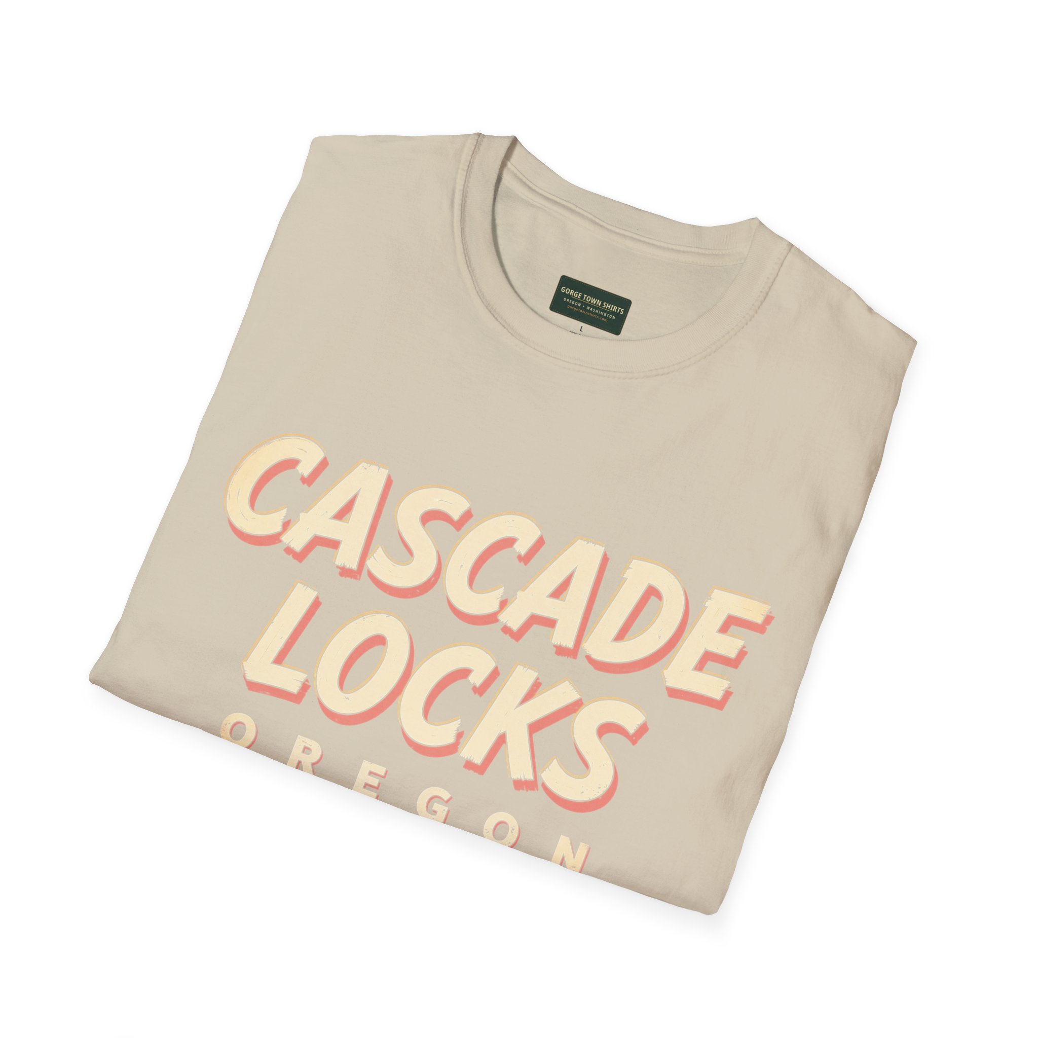 Cascade Locks Oregon Americana T-Shirt - Image 9