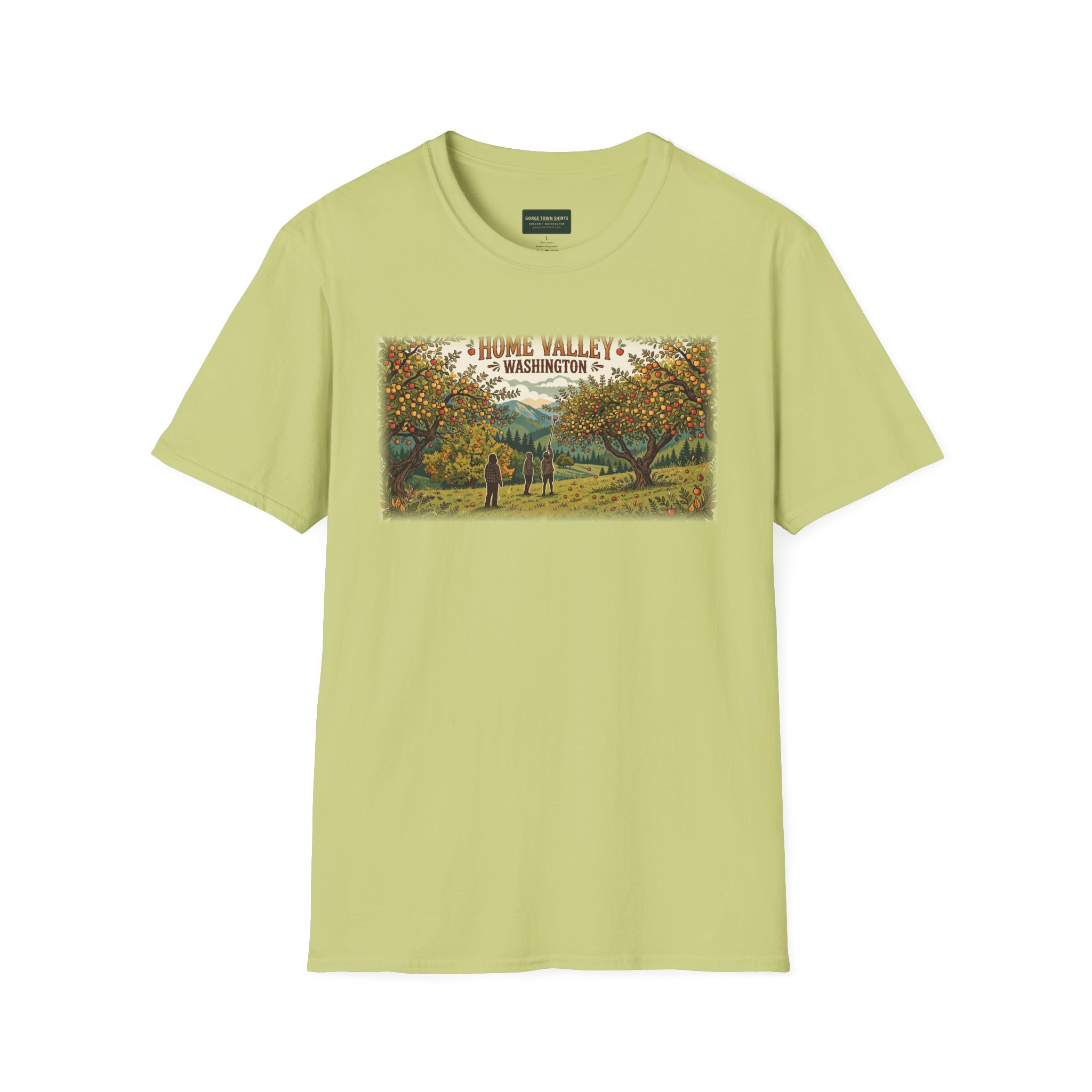 Home Valley Washington T-Shirt – Orchard Harvest Graphic - Image 6