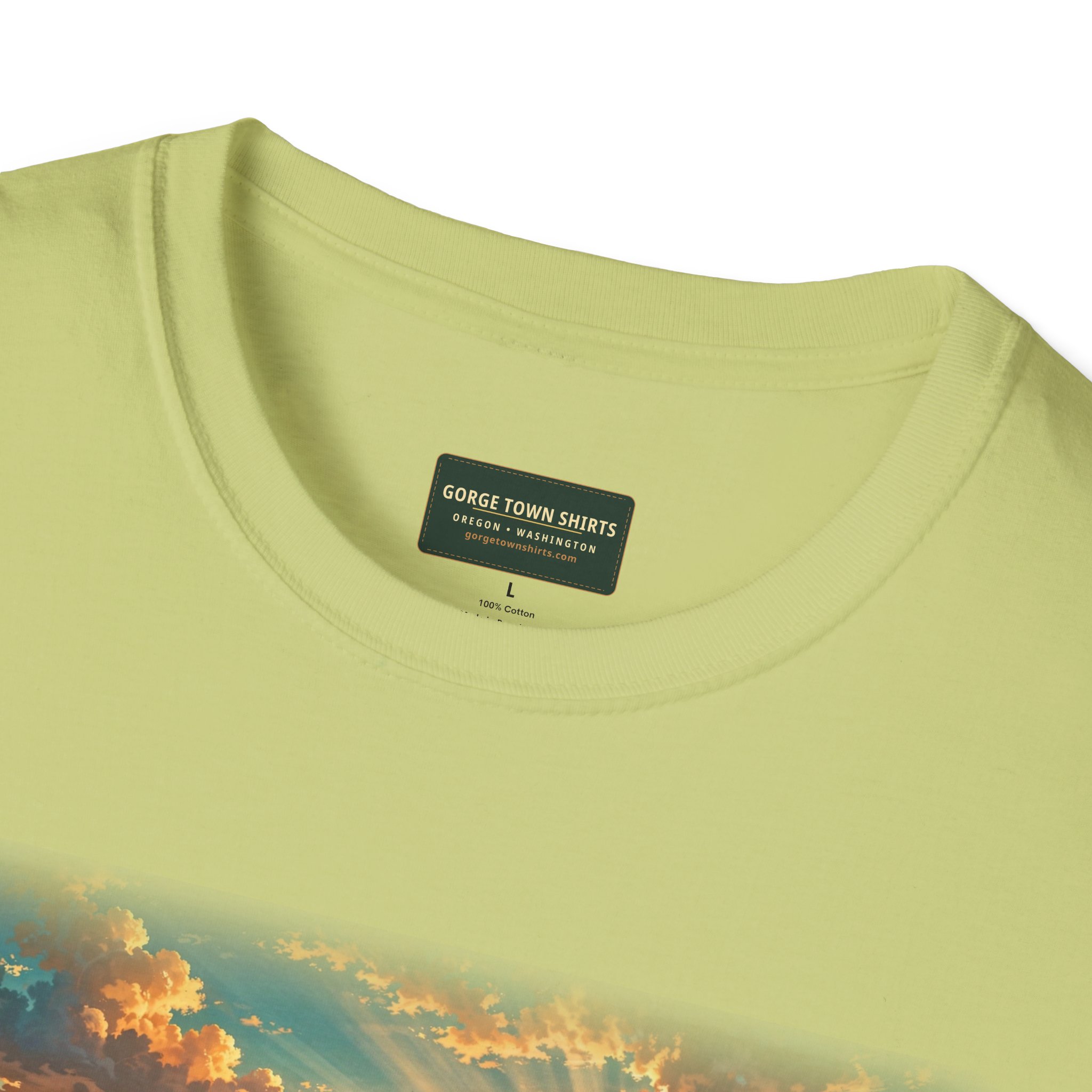 Dufur Oregon T-Shirt – Epic Hour Wheat Fields Mount Hood Graphic - Image 17