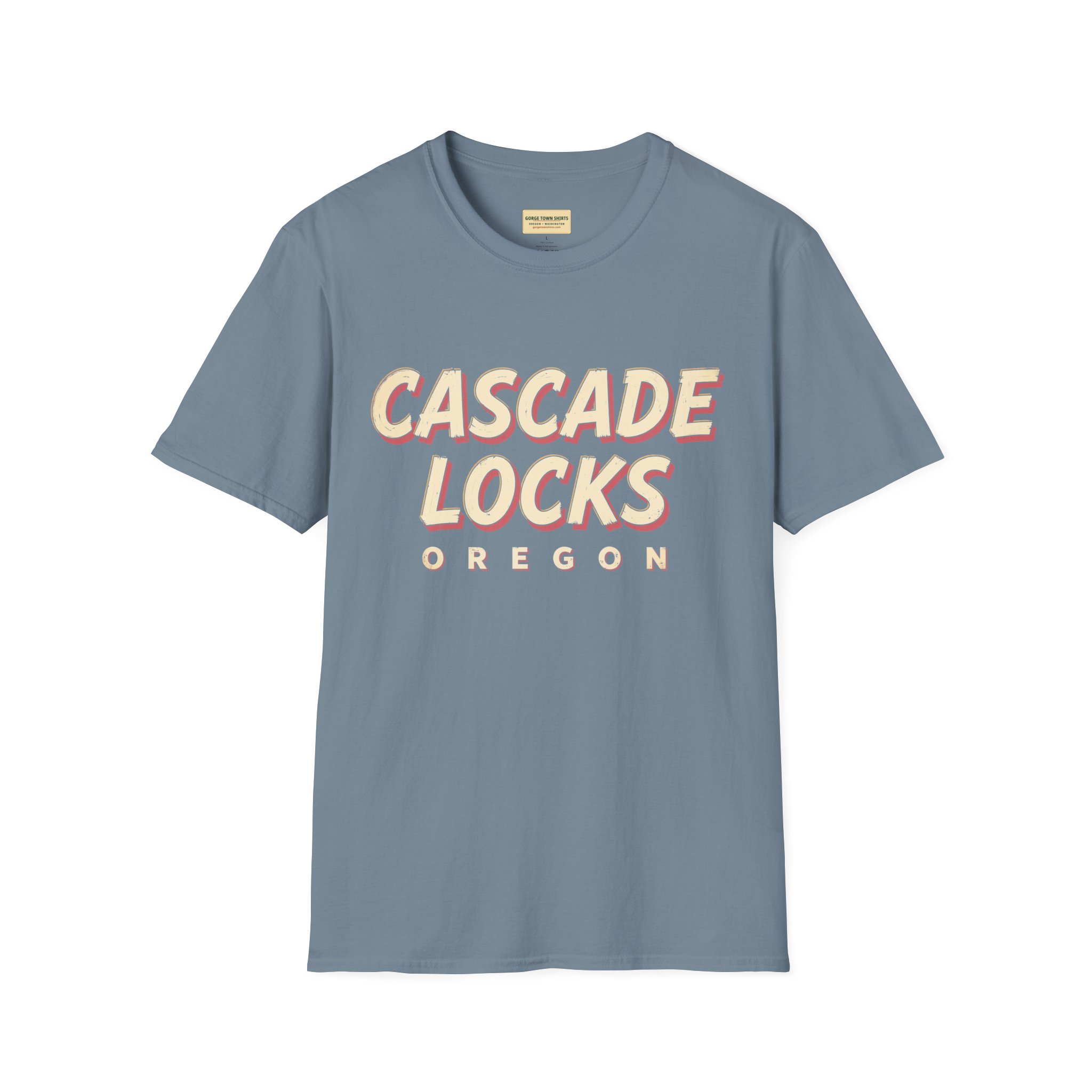 Cascade Locks Oregon Americana T-Shirt - Image 32