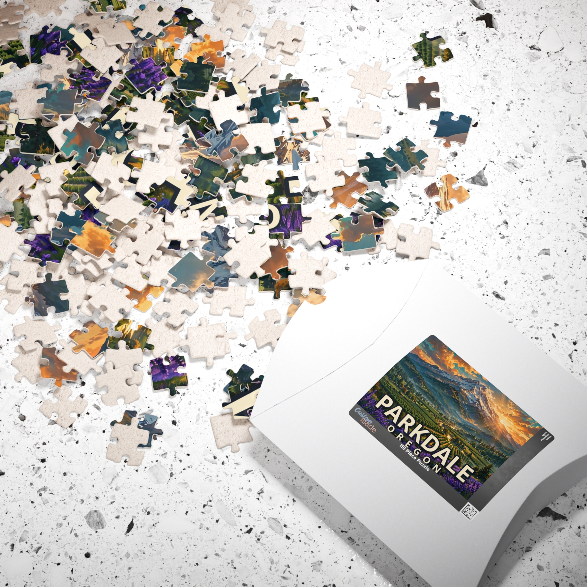 Parkdale Oregon Jigsaw Puzzle – Epic Hour Graphic - Image 4