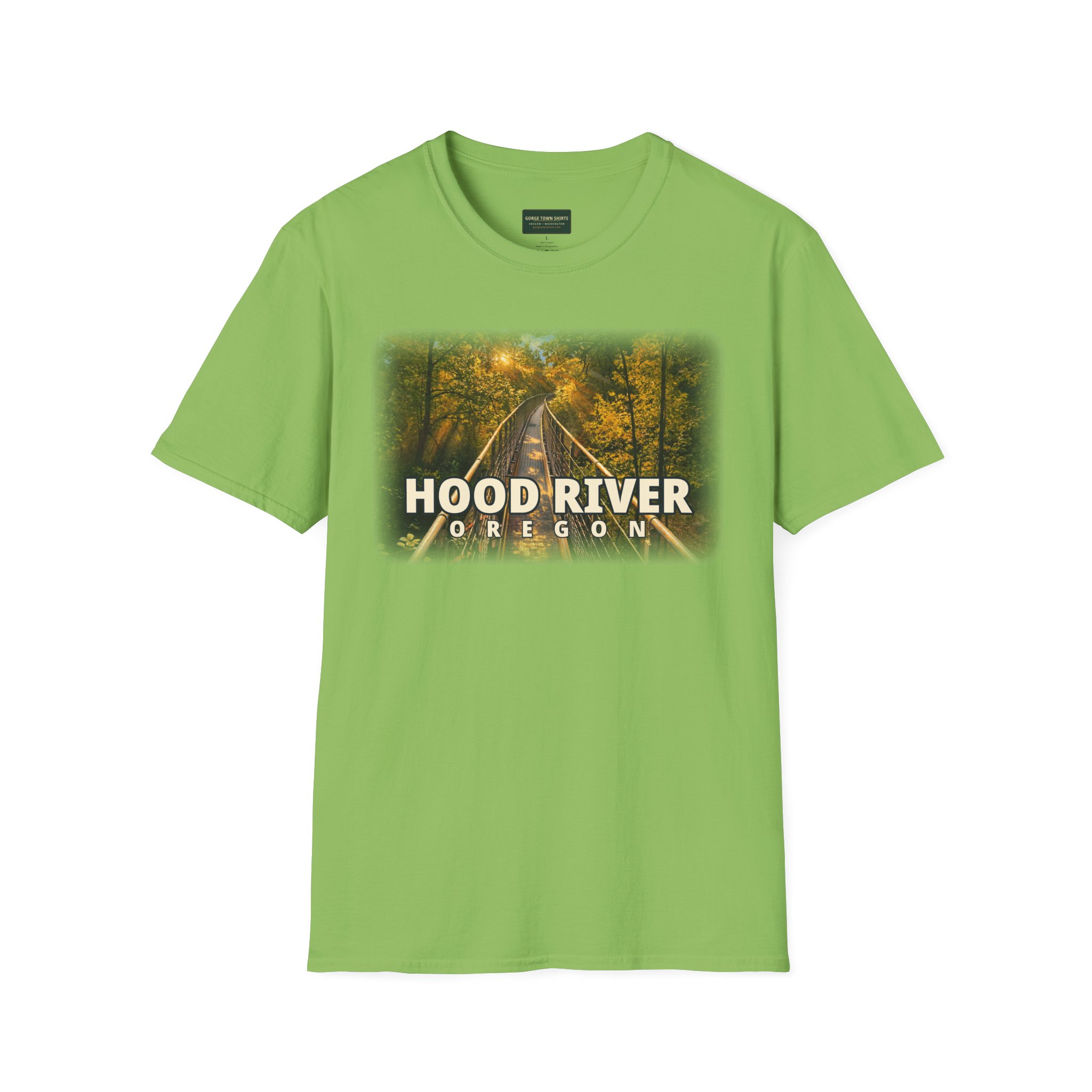 Hood River Oregon T-Shirt – Epic Hour Footbridge Graphic - Image 9