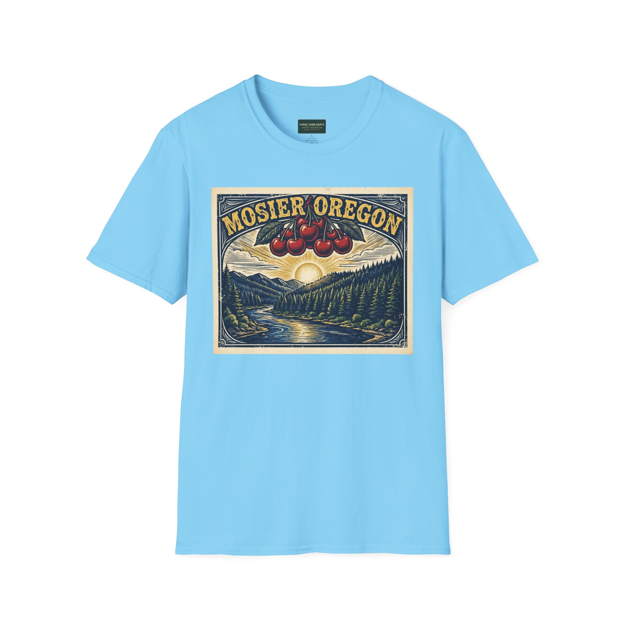 Mosier Oregon T-Shirt – Cherry Poster Graphic - Image 11