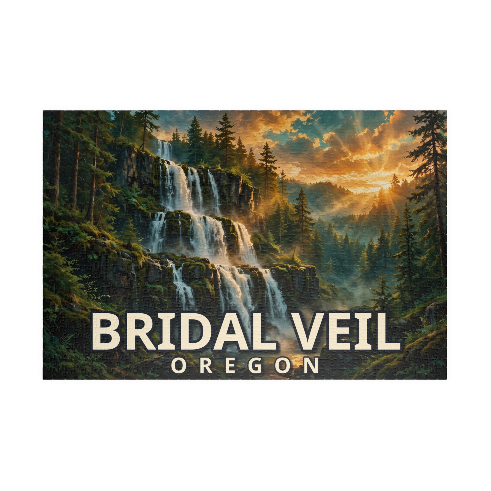 Bridal Veil Oregon Jigsaw Puzzle – Epic Hour Graphic - Image 13