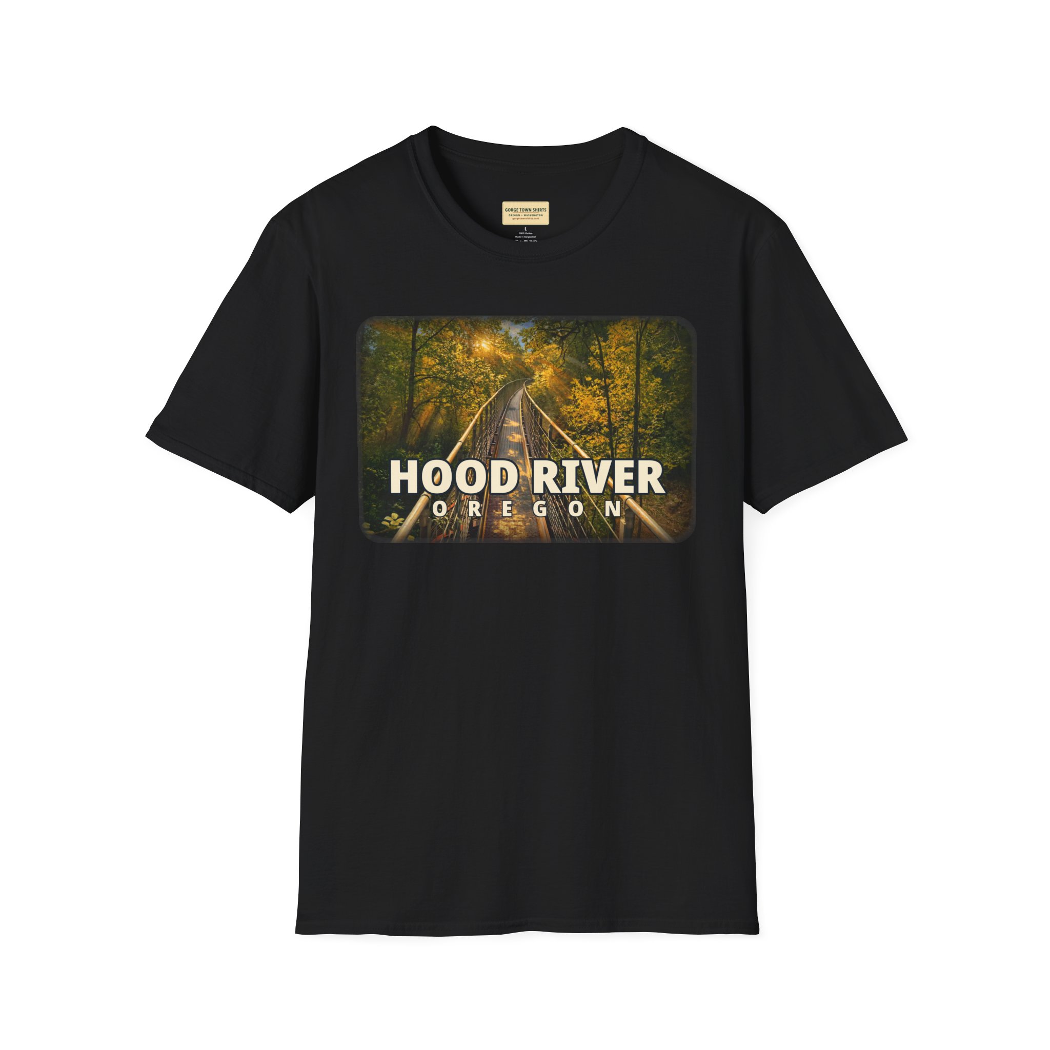 Hood River Oregon T-Shirt – Epic Hour Footbridge Graphic - Image 2