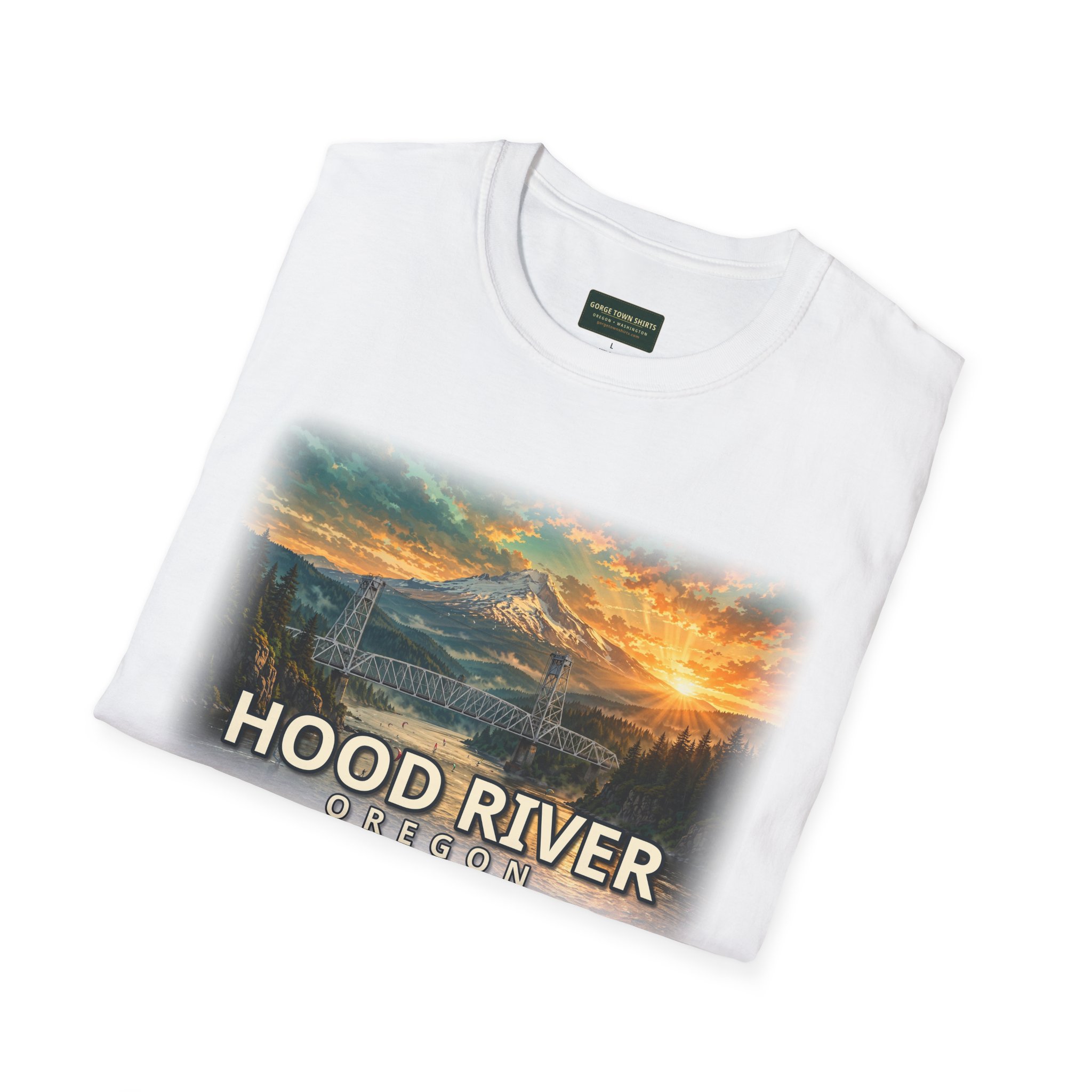 Hood River Oregon T-Shirt – Epic Hour Bridge Graphic - Image 3