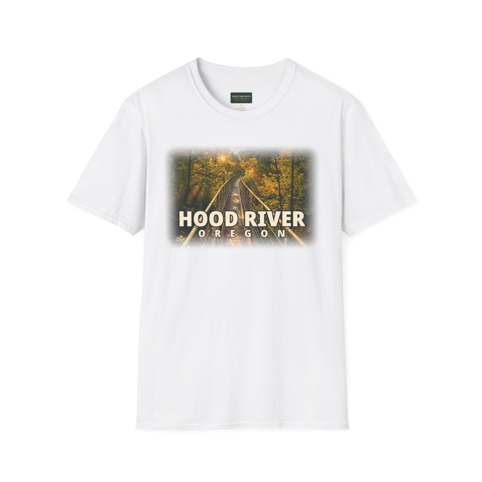 Hood River Oregon T-Shirt – Epic Hour Footbridge Graphic