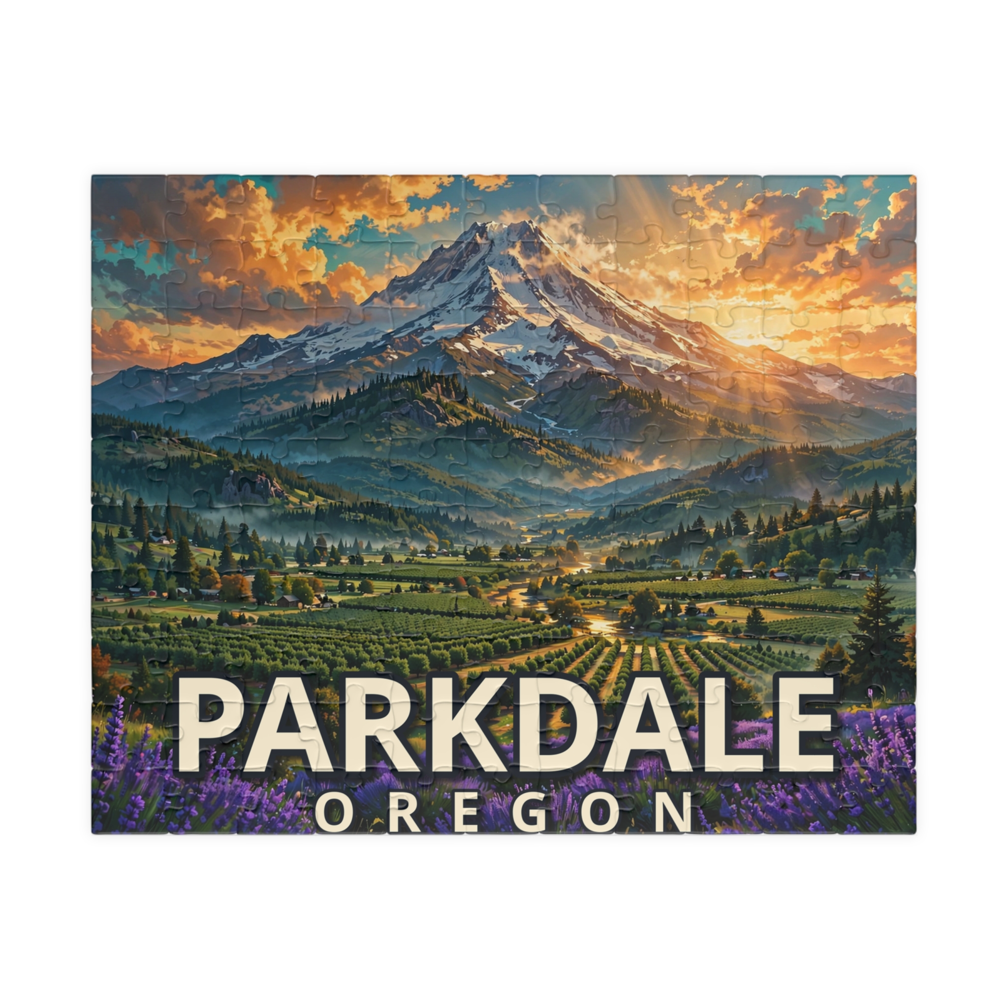 Parkdale Oregon Jigsaw Puzzle – Epic Hour Graphic