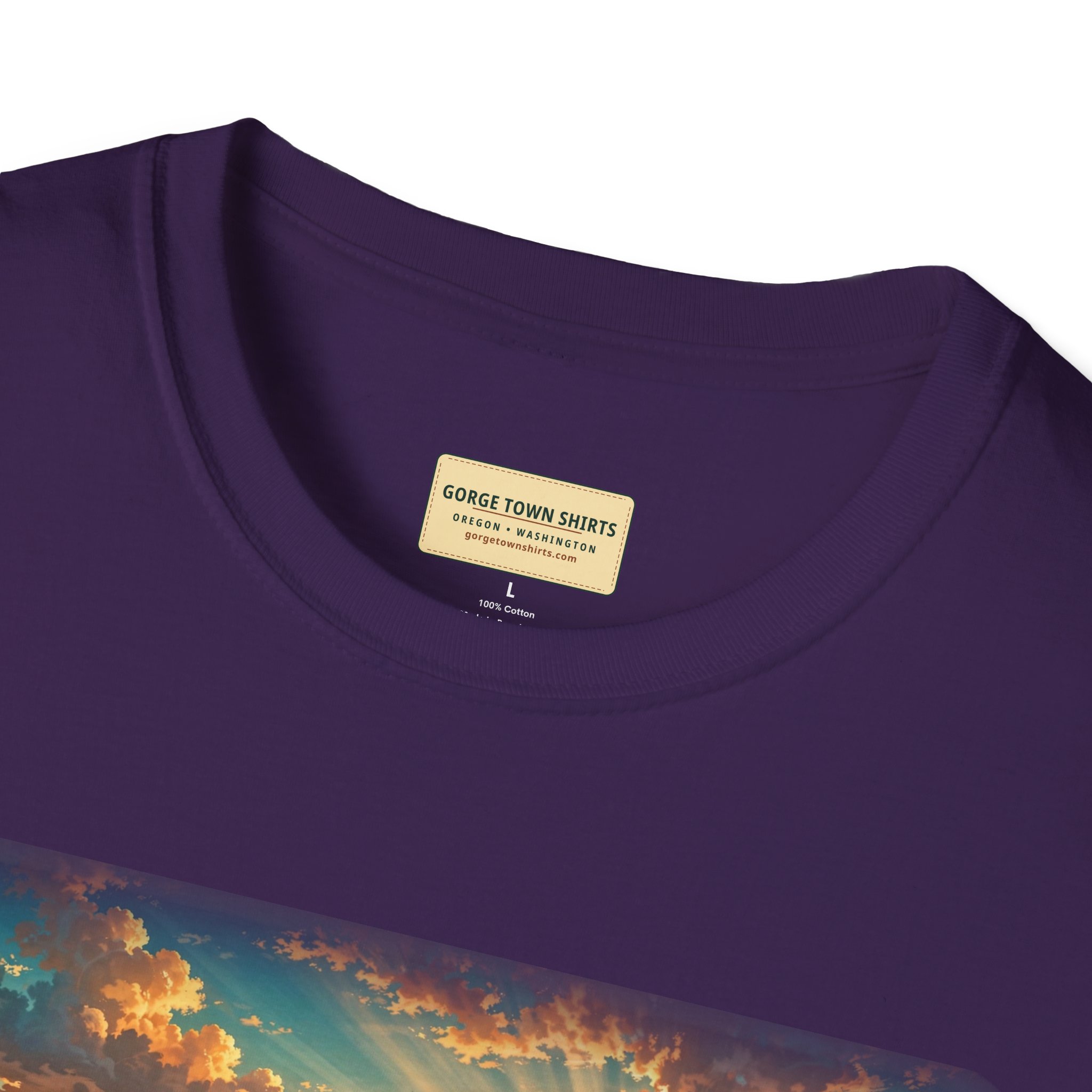 Dufur Oregon T-Shirt – Epic Hour Wheat Fields Mount Hood Graphic - Image 41