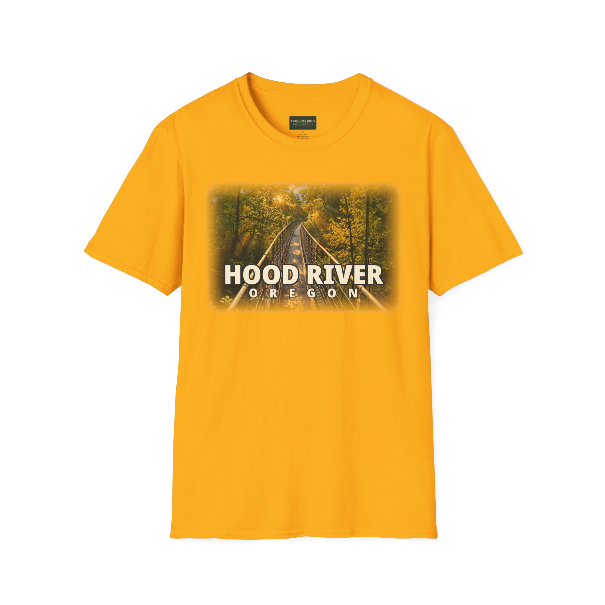 Hood River Oregon T-Shirt – Epic Hour Footbridge Graphic - Image 5