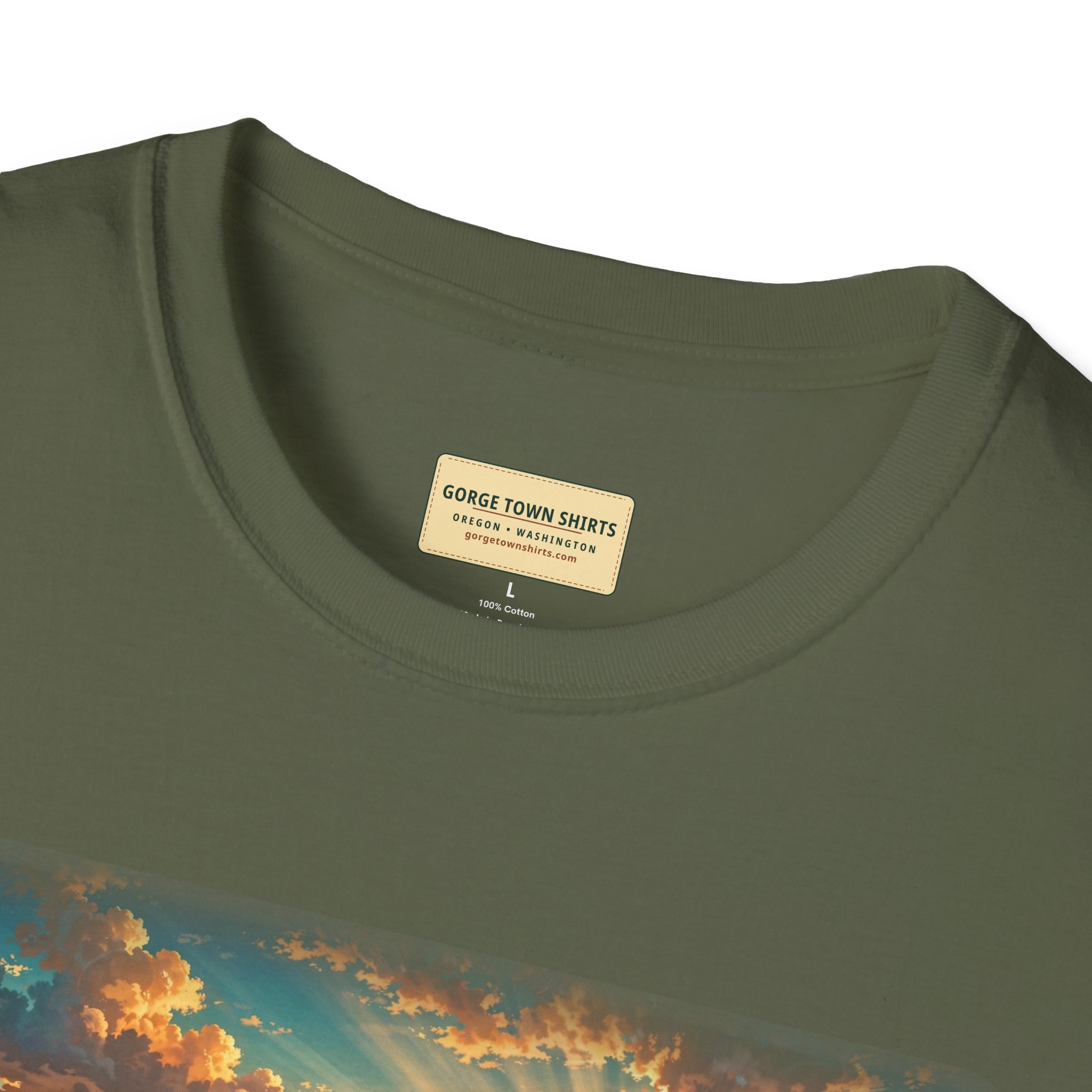Dufur Oregon T-Shirt – Epic Hour Wheat Fields Mount Hood Graphic - Image 20